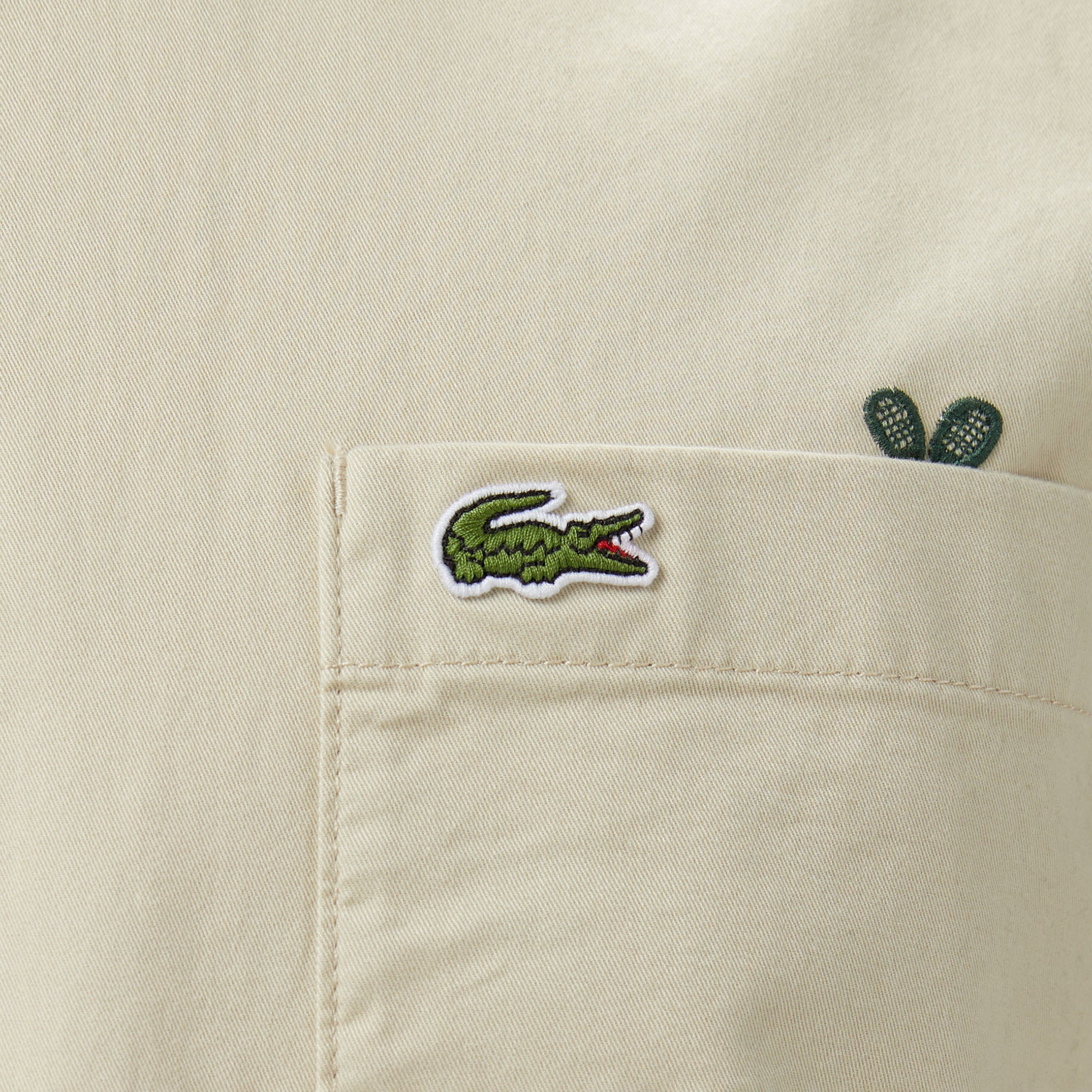 Erkek Relaxed Fit Desenli Bej Gömlek Erkek Relaxed Fit Desenli Bej Gömlek