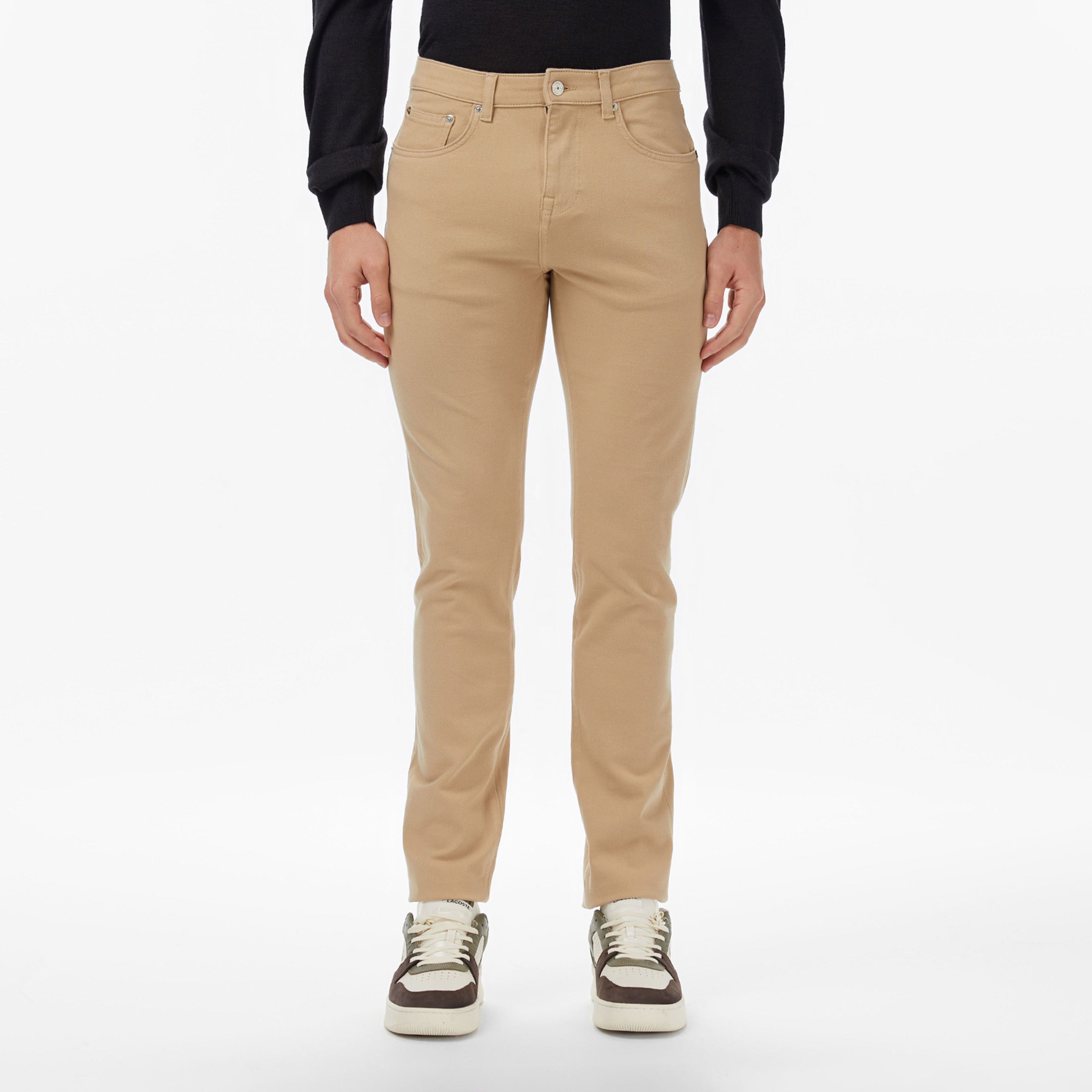 Erkek Slim Fit Bej Jean Pantolon