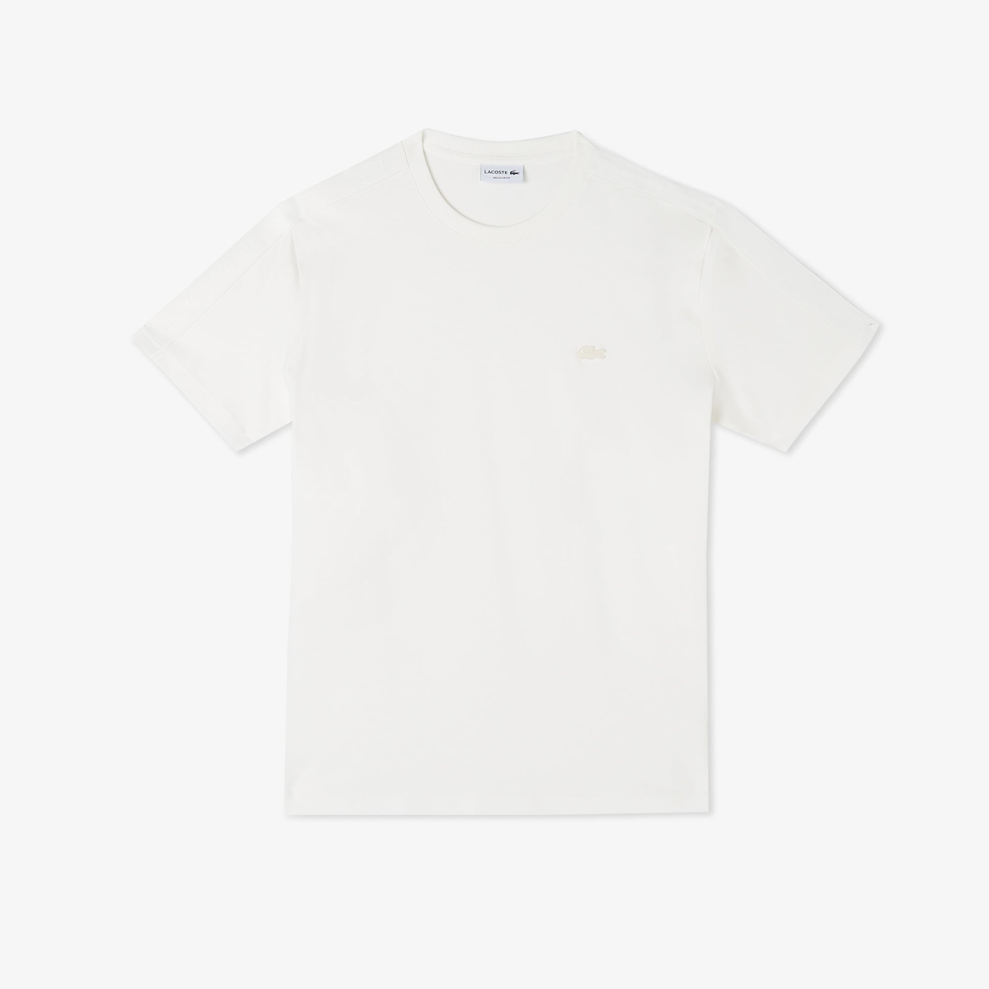 Erkek Regular Fit Bisiklet Yaka Beyaz T-Shirt