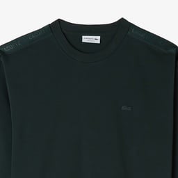 Erkek Relaxed Fit Bisiklet Yaka Koyu Yeşil Sweatshirt Yeşil