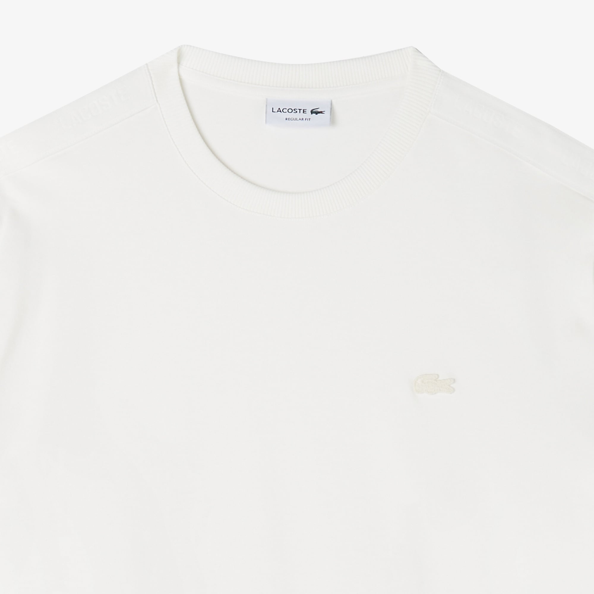 Erkek Regular Fit Bisiklet Yaka Beyaz T-Shirt