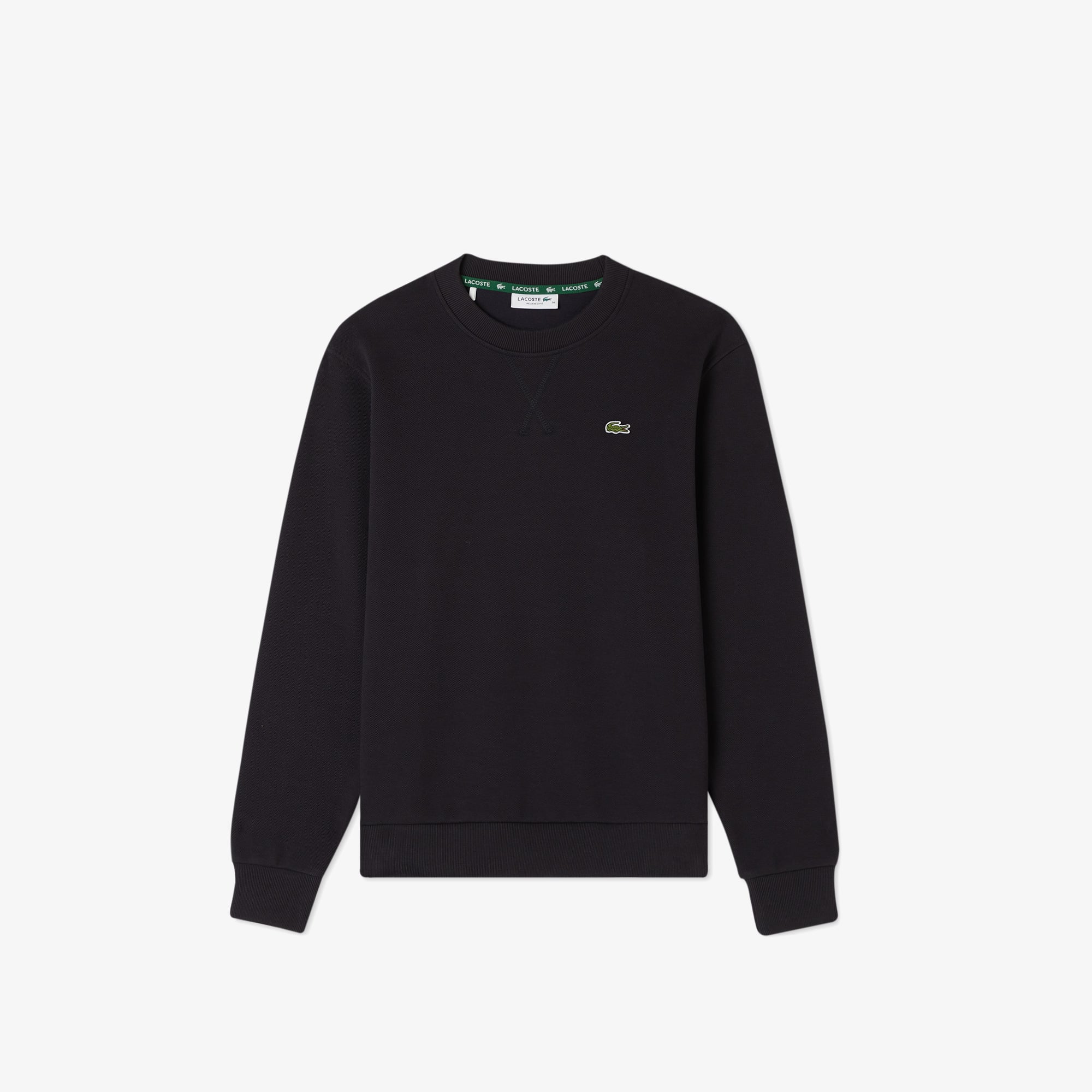 Lacoste Kadın Relaxed Fit Bisiklet Yaka Lacivert Sweatshirt görsel 3