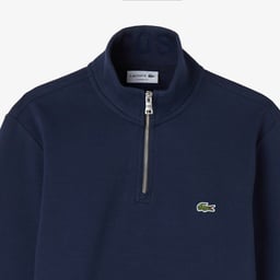 Erkek Classic Fit Yarım Fermuarlı Lacivert Sweatshirt Lacivert