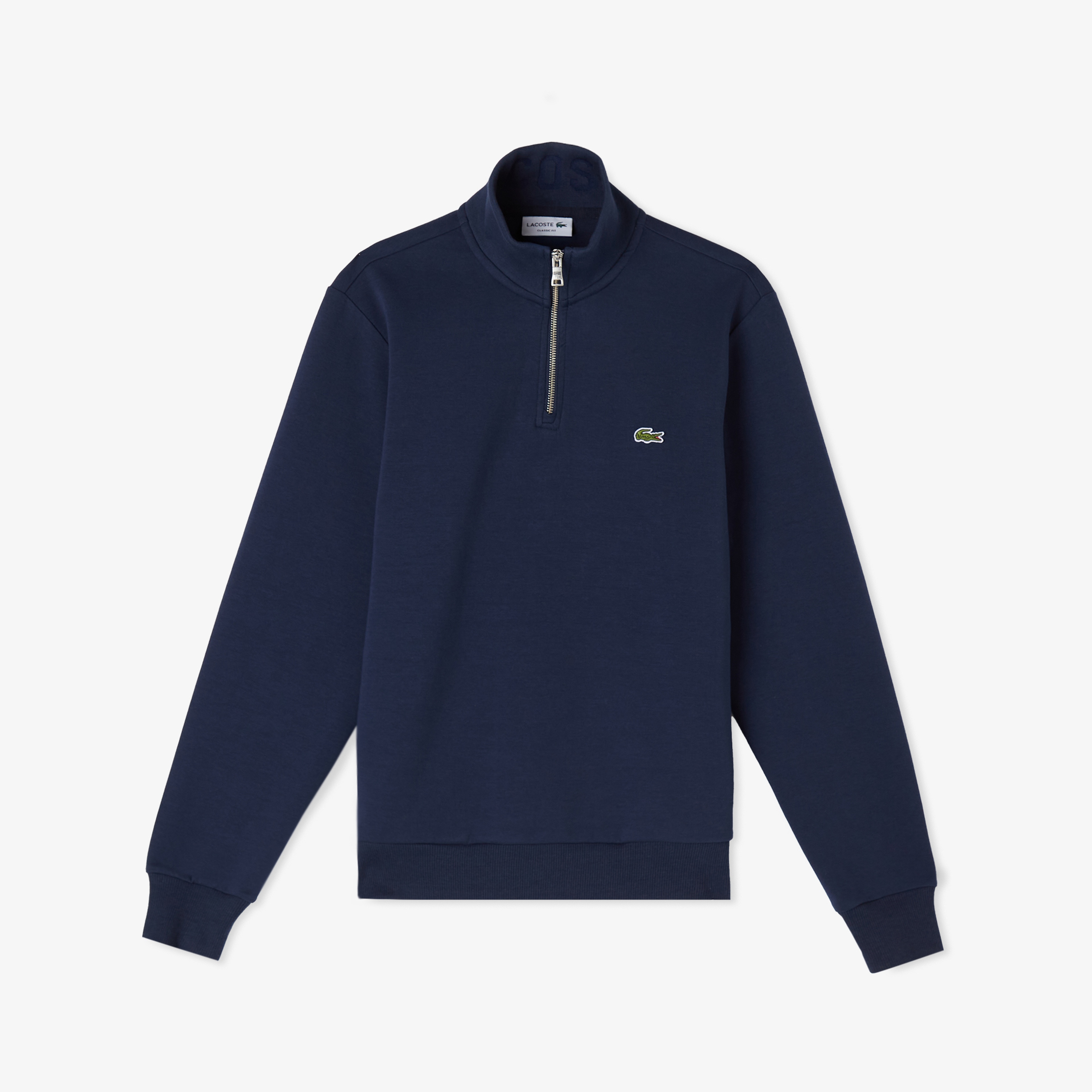 Erkek Classic Fit Yarım Fermuarlı Lacivert Sweatshirt