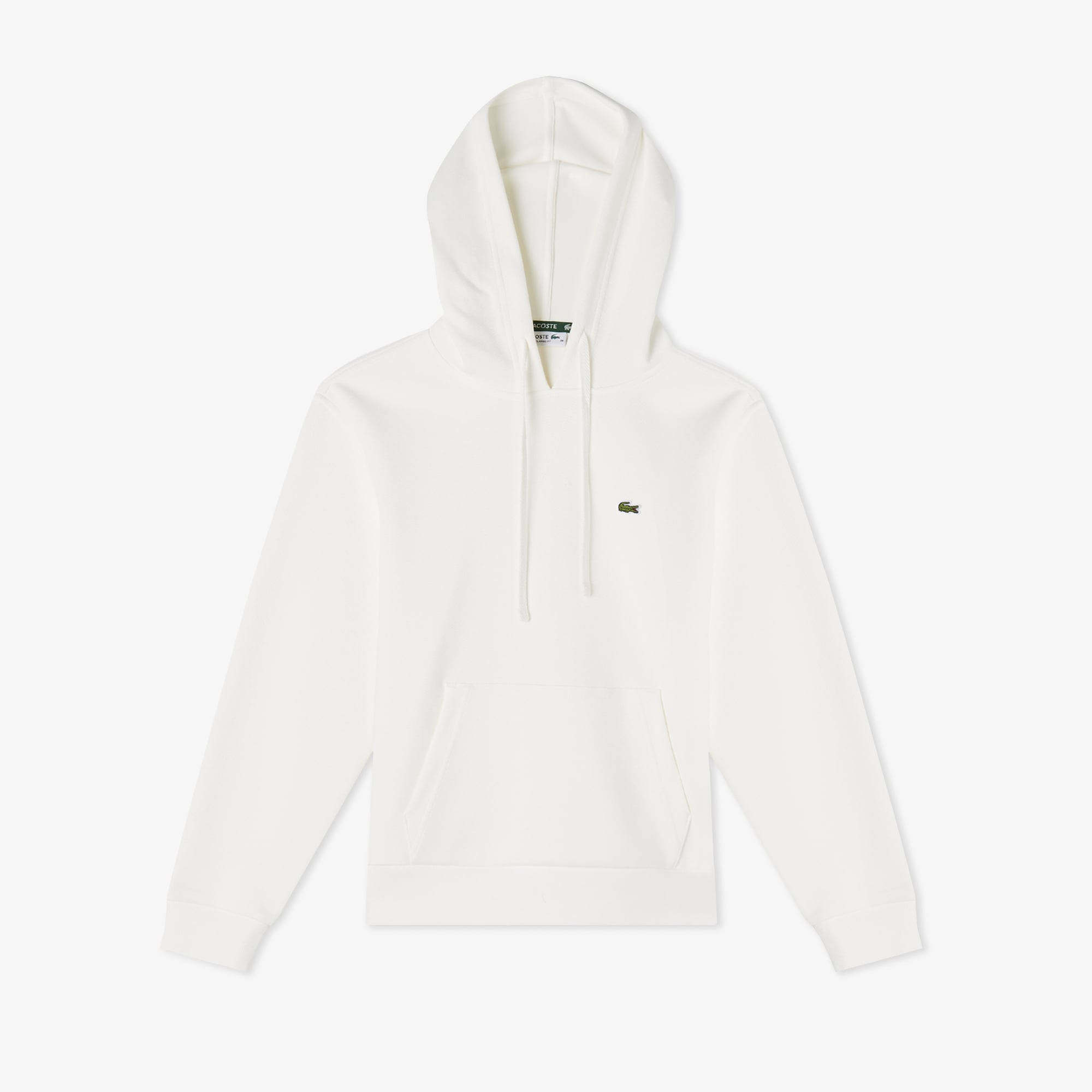 Lacoste Kadın Relaxed Fit Kapüşonlu Beyaz Sweatshirt görsel 4