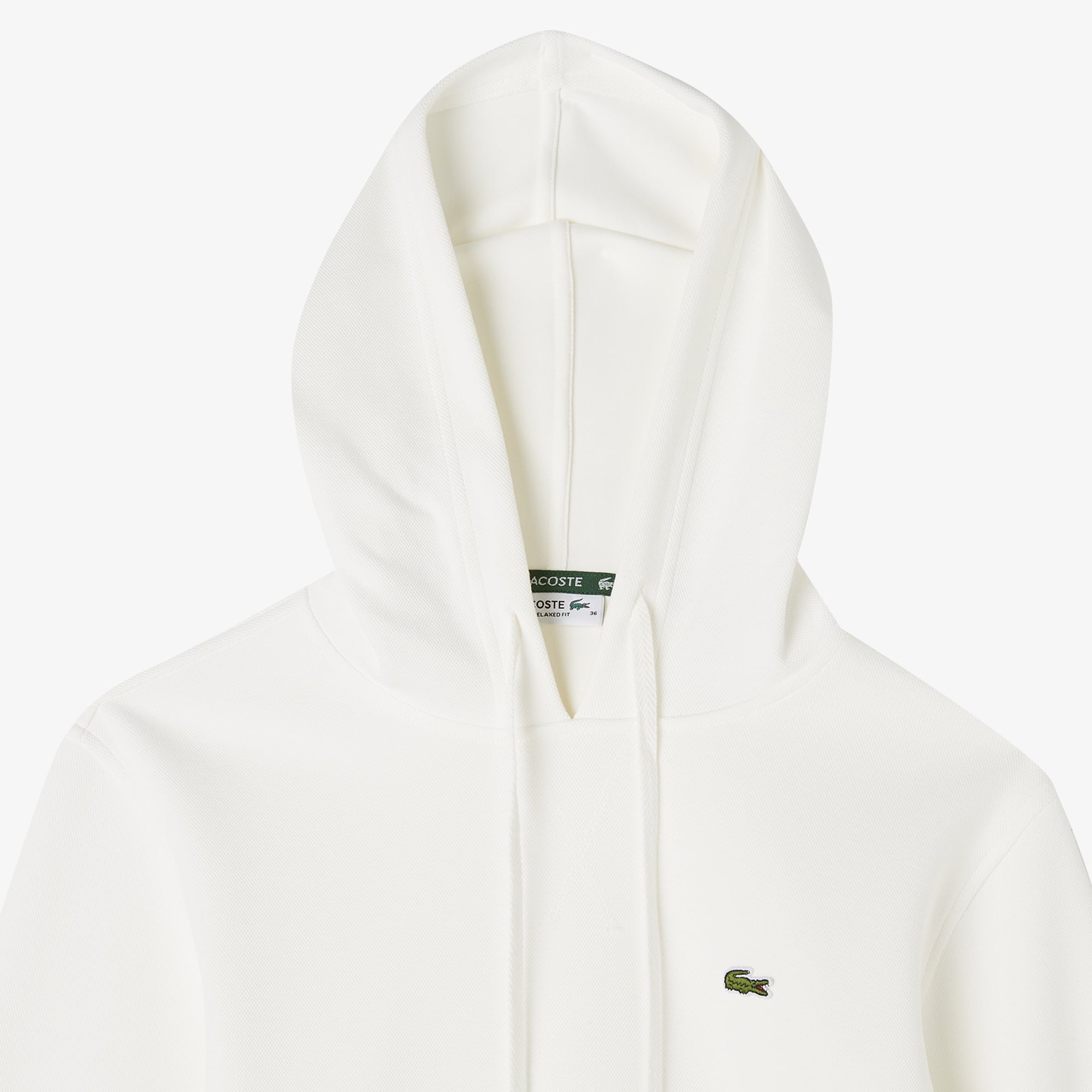 Kadın Relaxed Fit Kapüşonlu Beyaz Sweatshirt