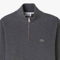 Erkek Classic Fit Yarım Fermuarlı Gri Sweatshirt Gri