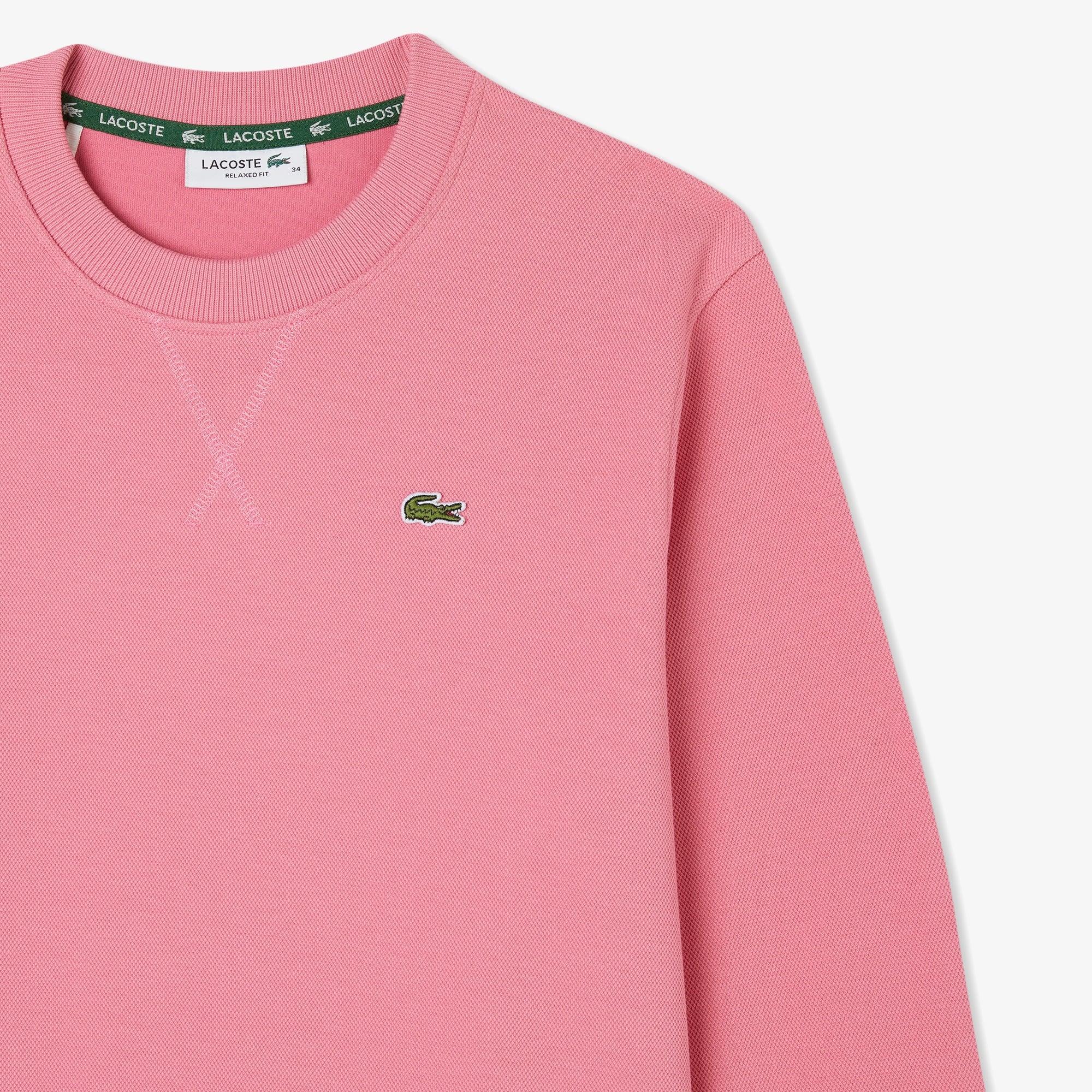 Kadın Relaxed Fit Bisiklet Yaka Pembe Sweatshirt