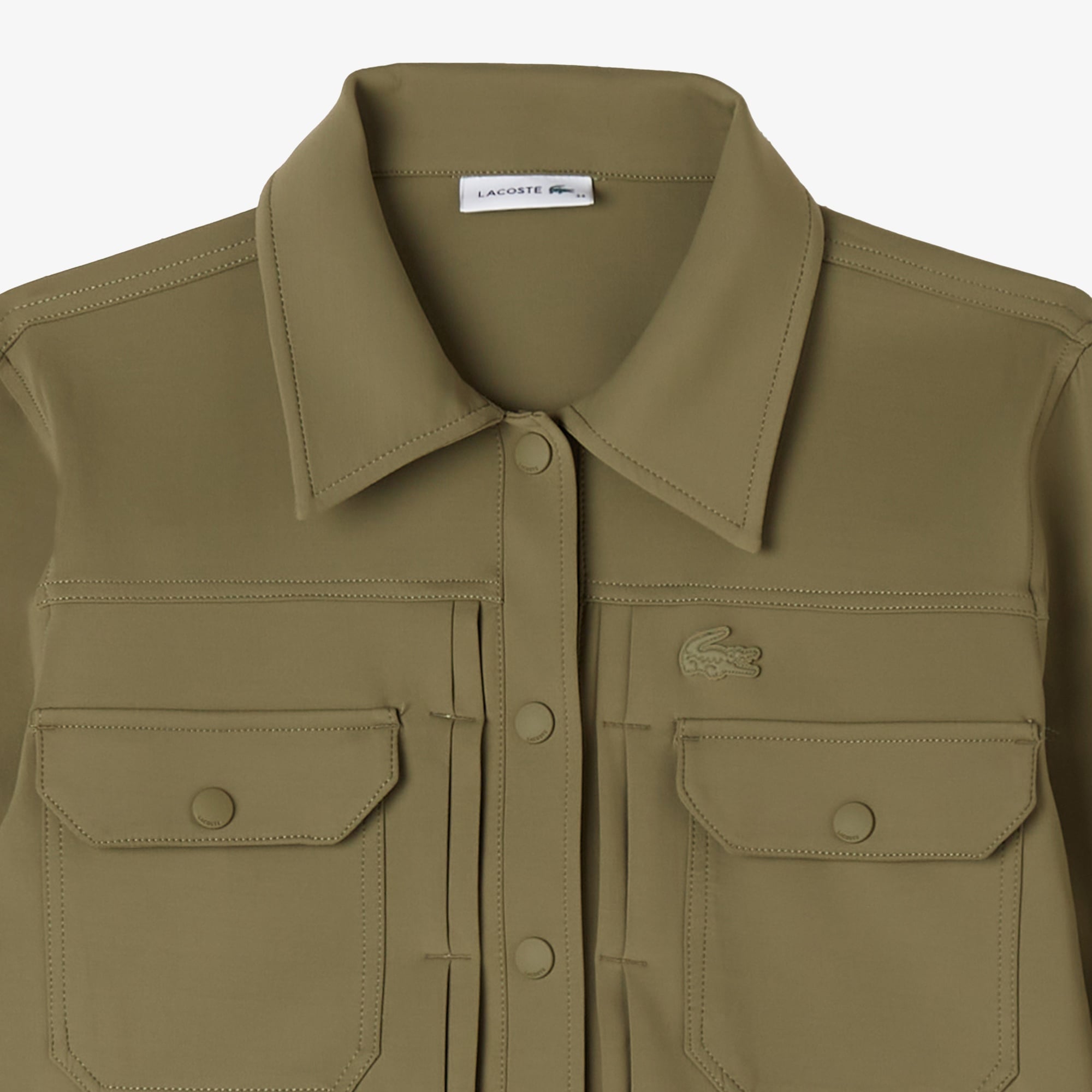 Kadın Regular Fit Haki Dış Gömlek