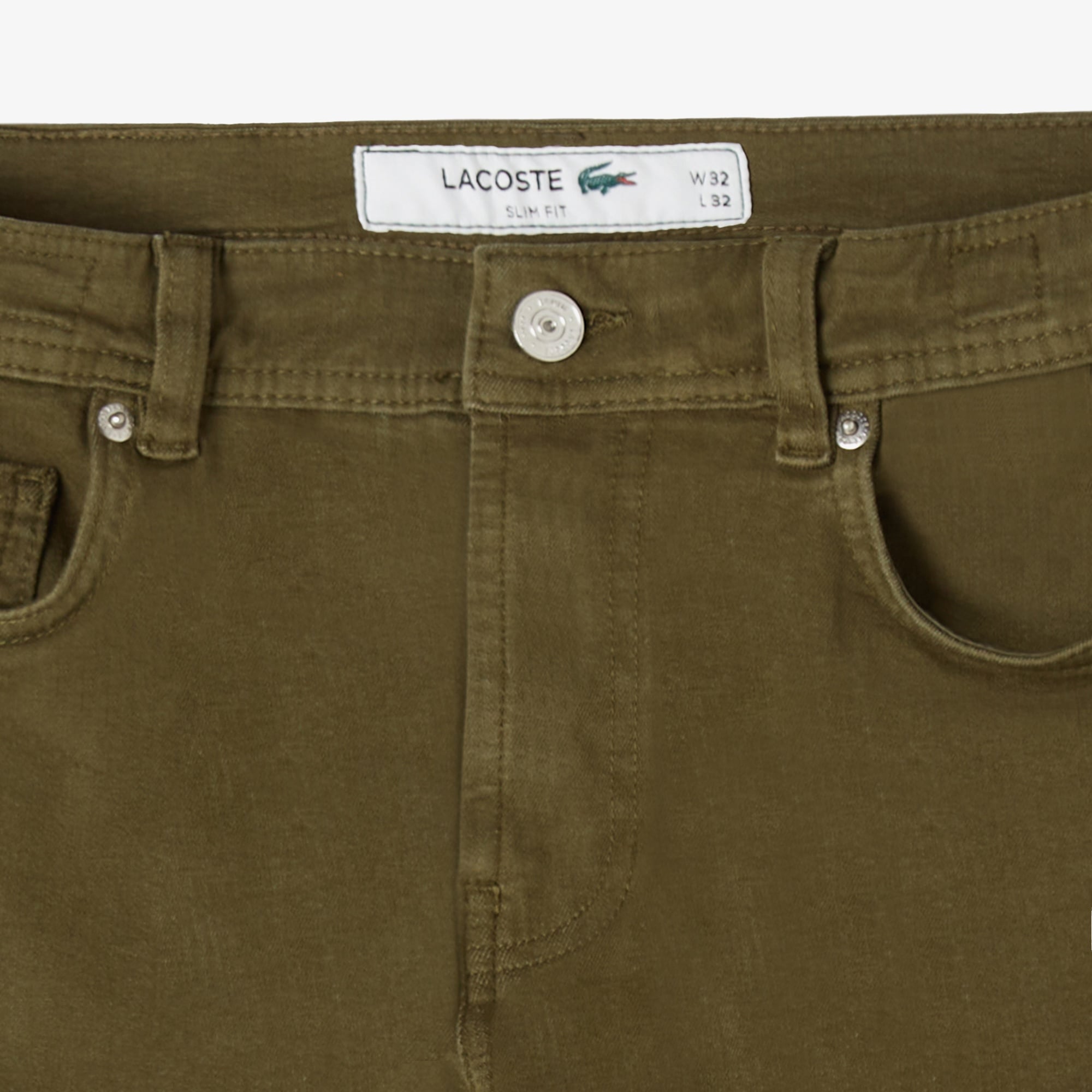 Erkek Slim Fit Haki Jean Pantolon