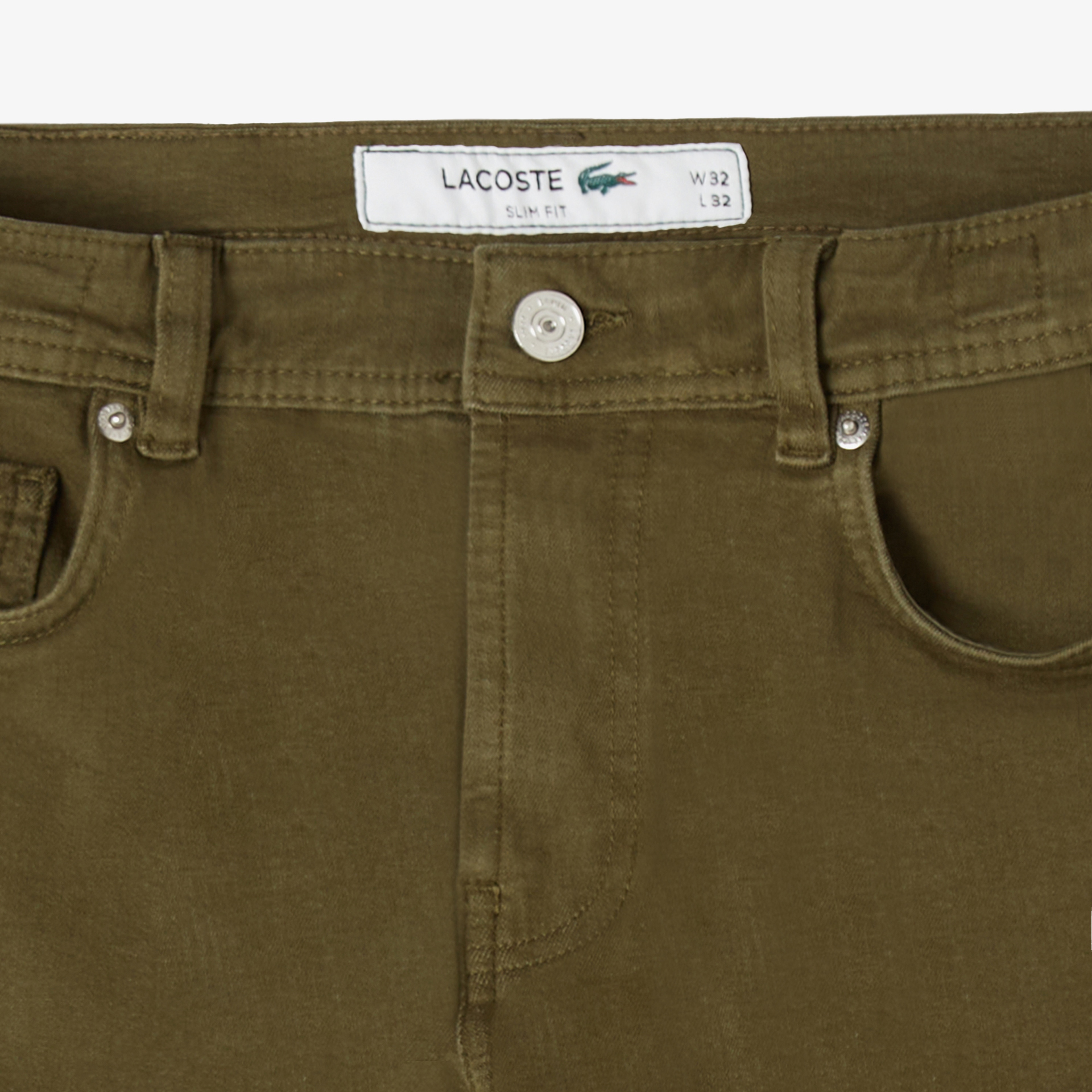 Erkek Slim Fit Haki Jean Pantolon