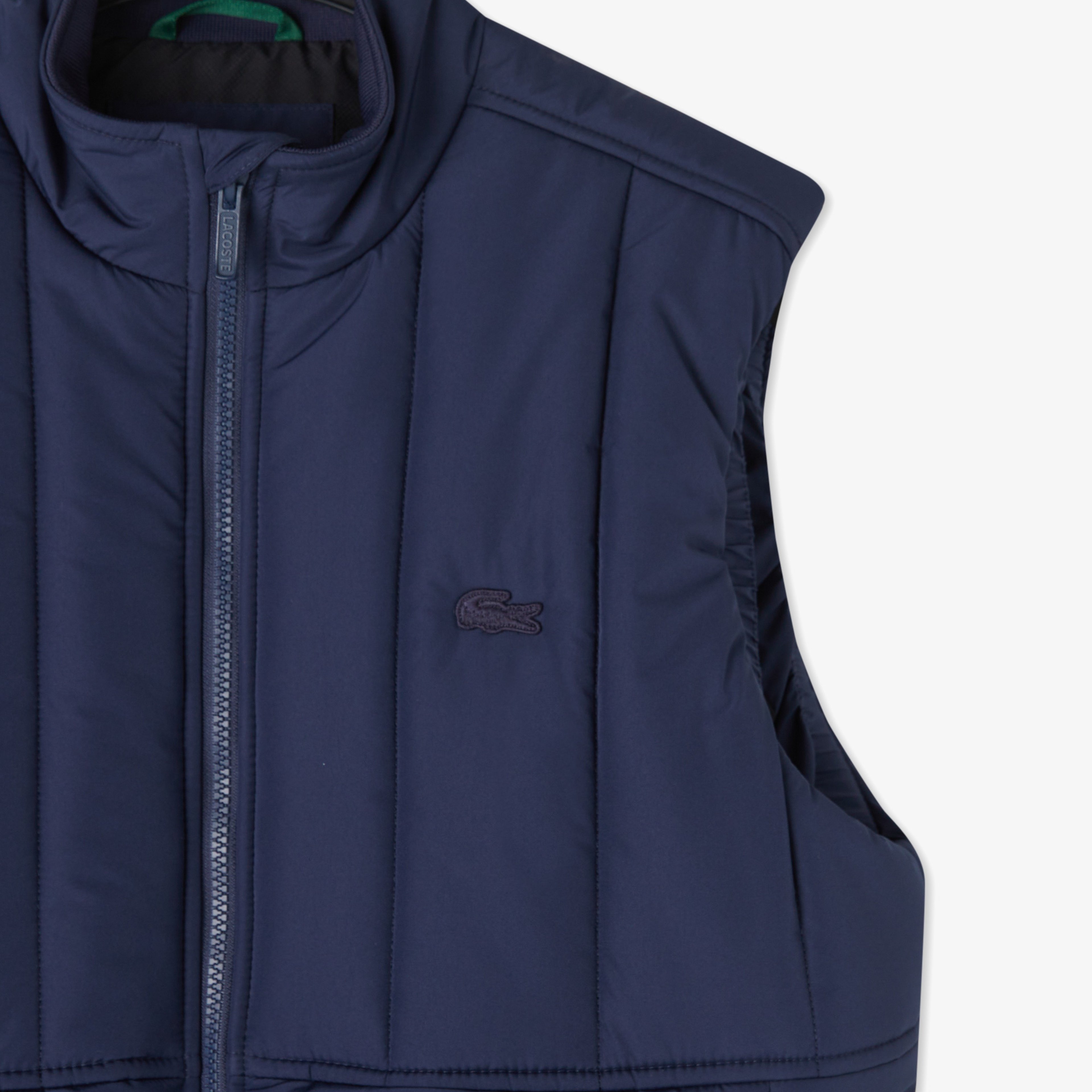 Erkek Dik Yaka Lacivert Yelek