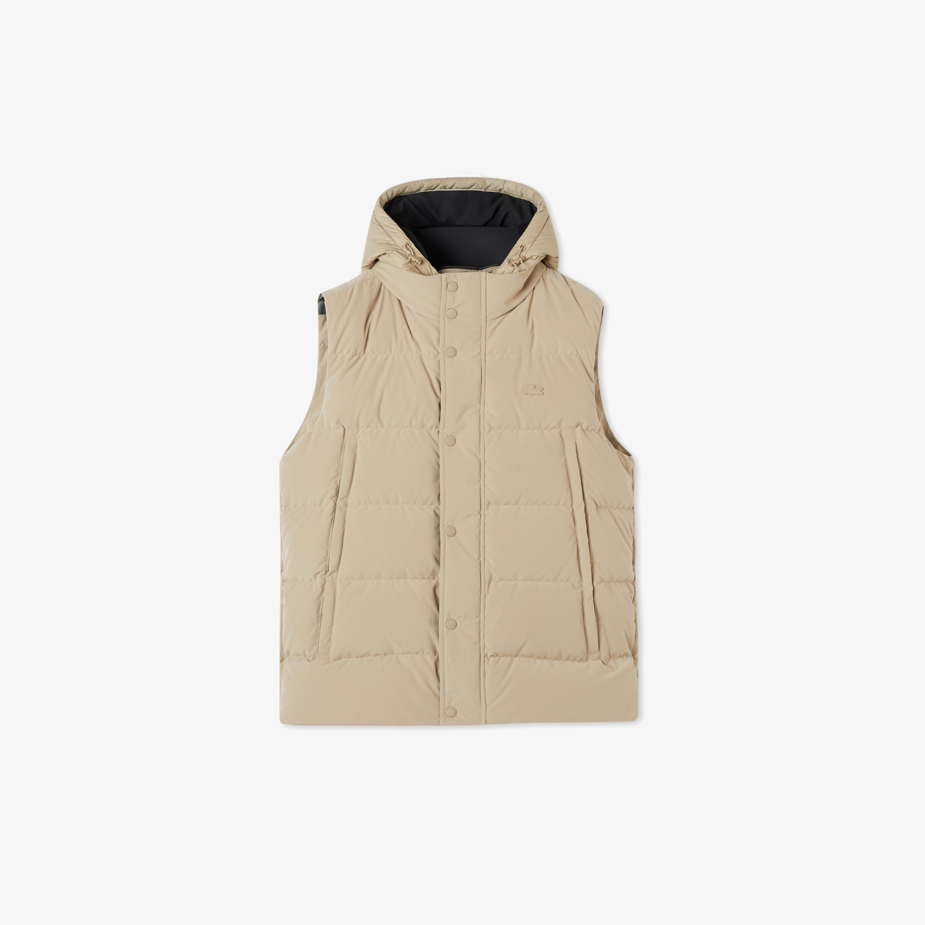 Erkek Kapüşonlu Açık Kahverengi Yelek