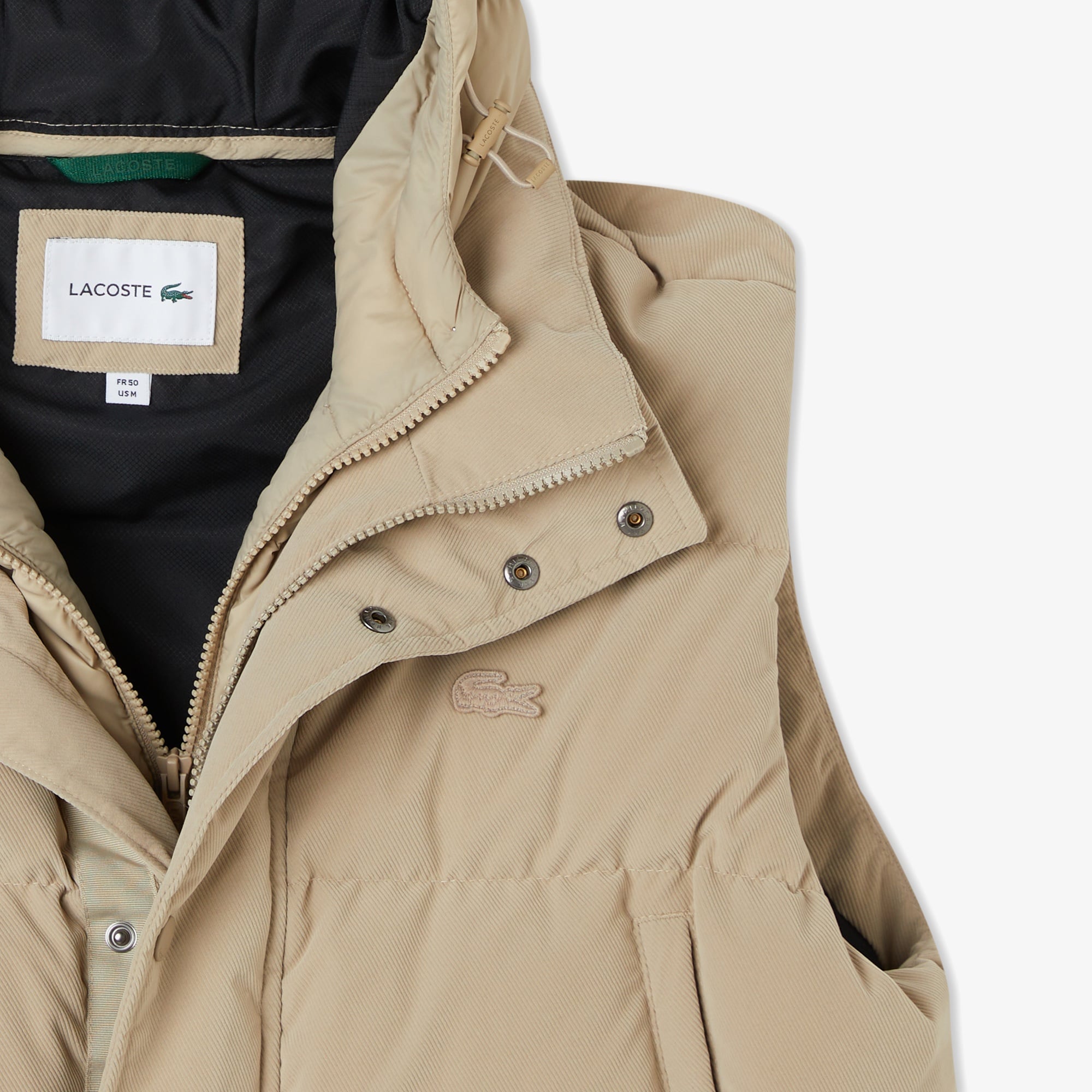 Erkek Kapüşonlu Açık Kahverengi Yelek