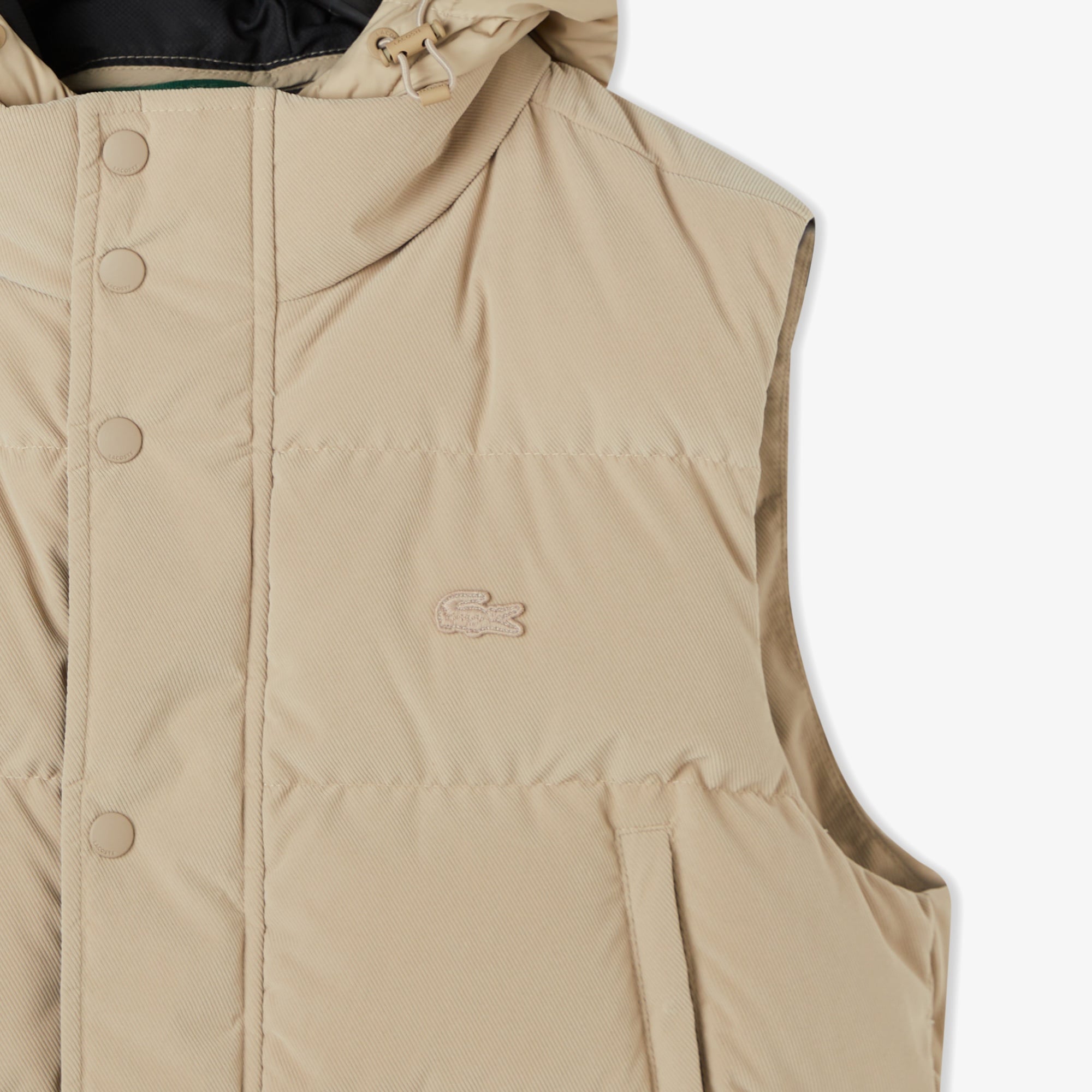 Erkek Kapüşonlu Açık Kahverengi Yelek