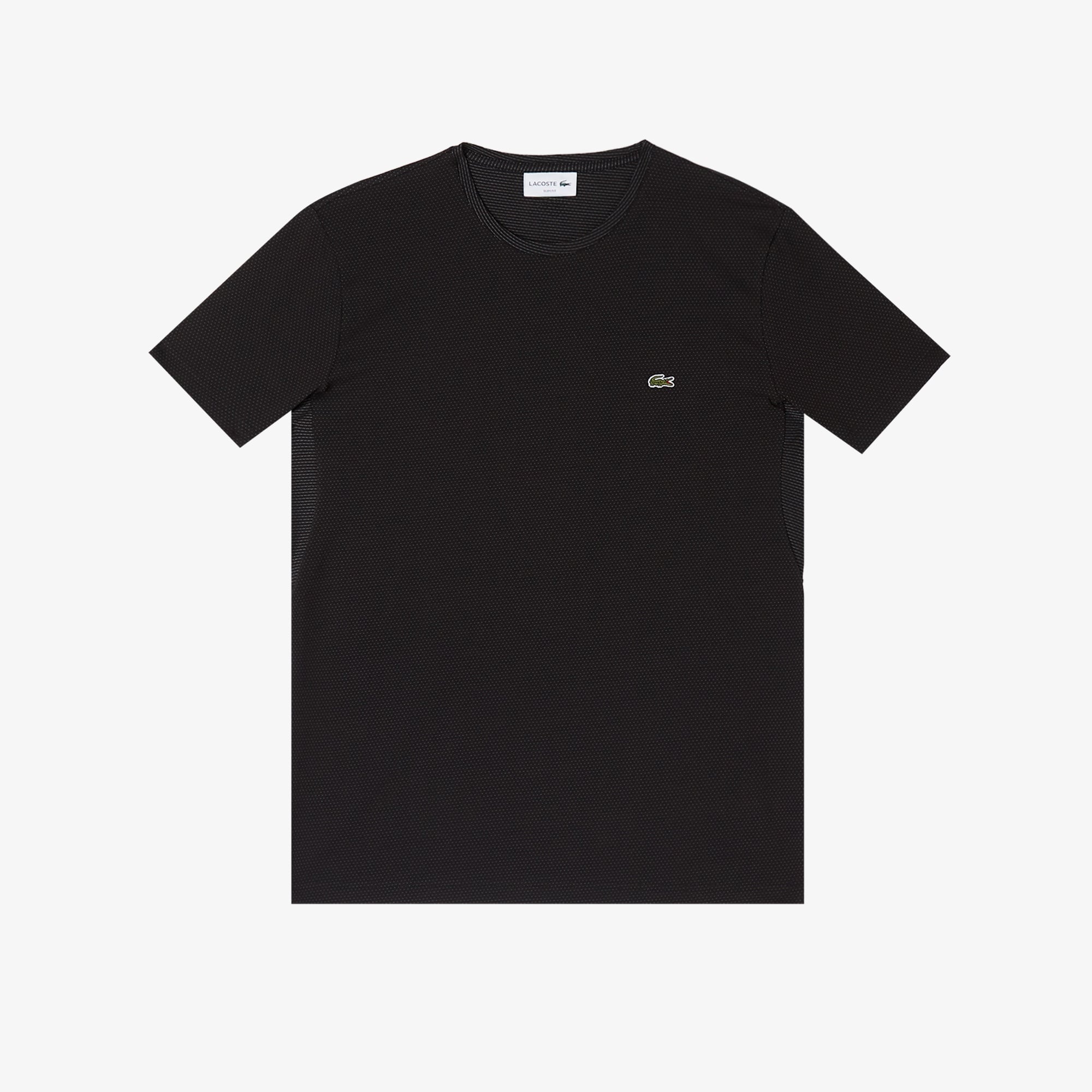 Erkek Slim Fit Bisiklet Yaka Siyah T-Shirt