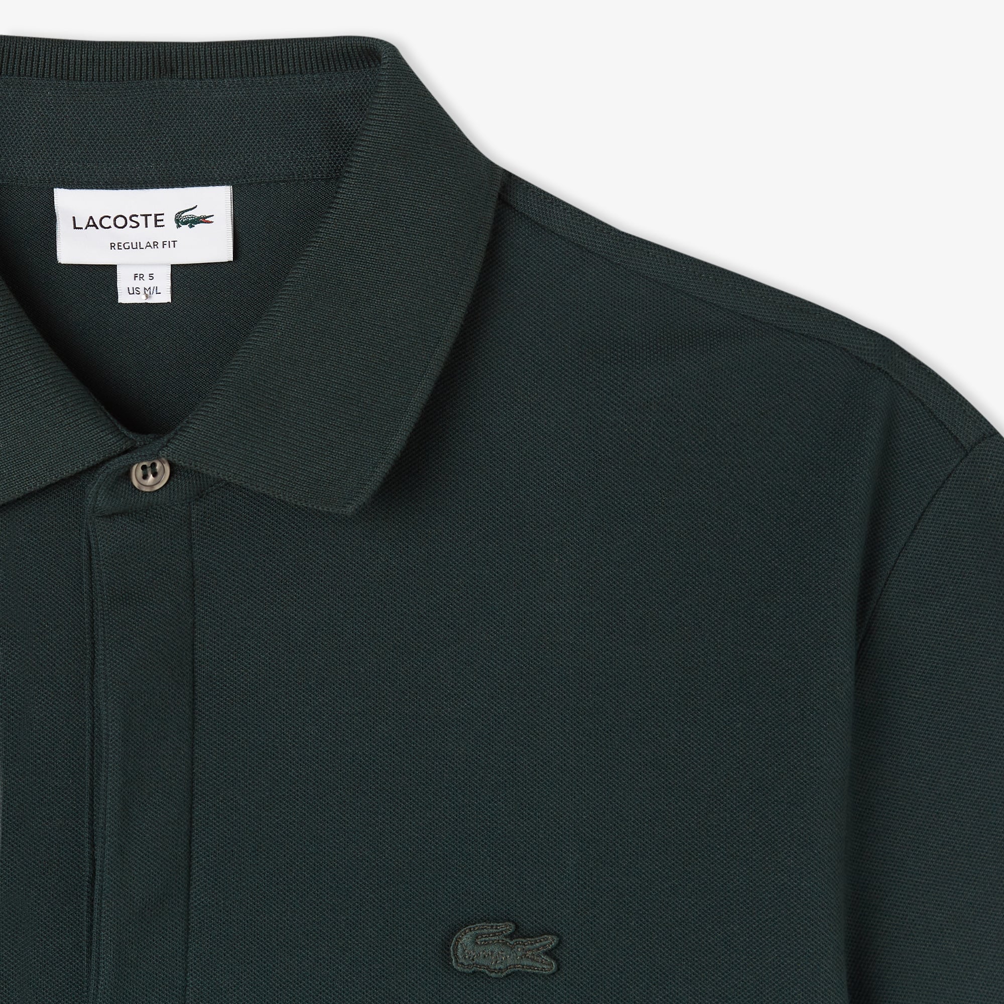 Lacoste Erkek Regular Fit Koyu Yeşil Paris Polo görsel 4