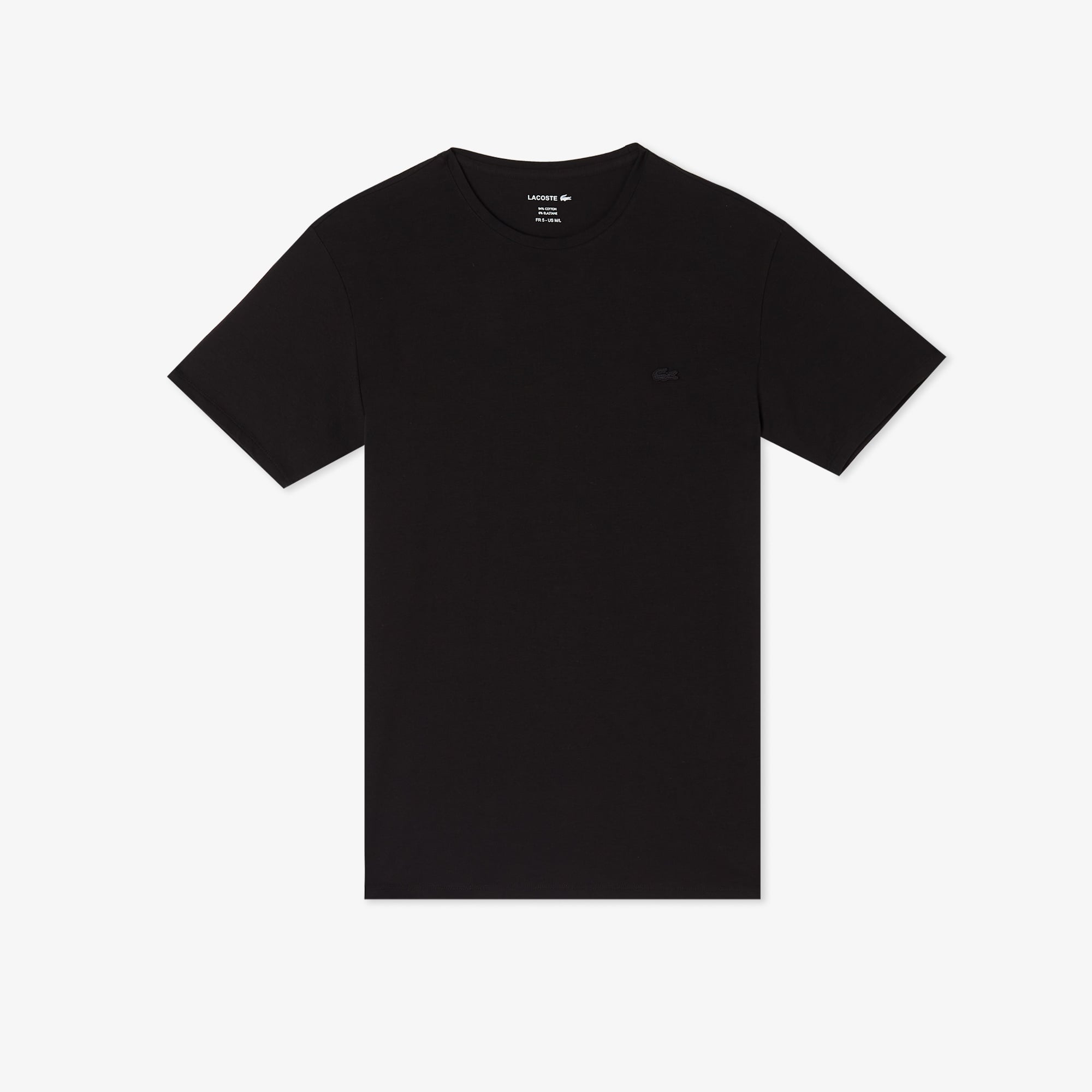 Erkek Slim Fit Bisiklet Yaka Siyah T-Shirt