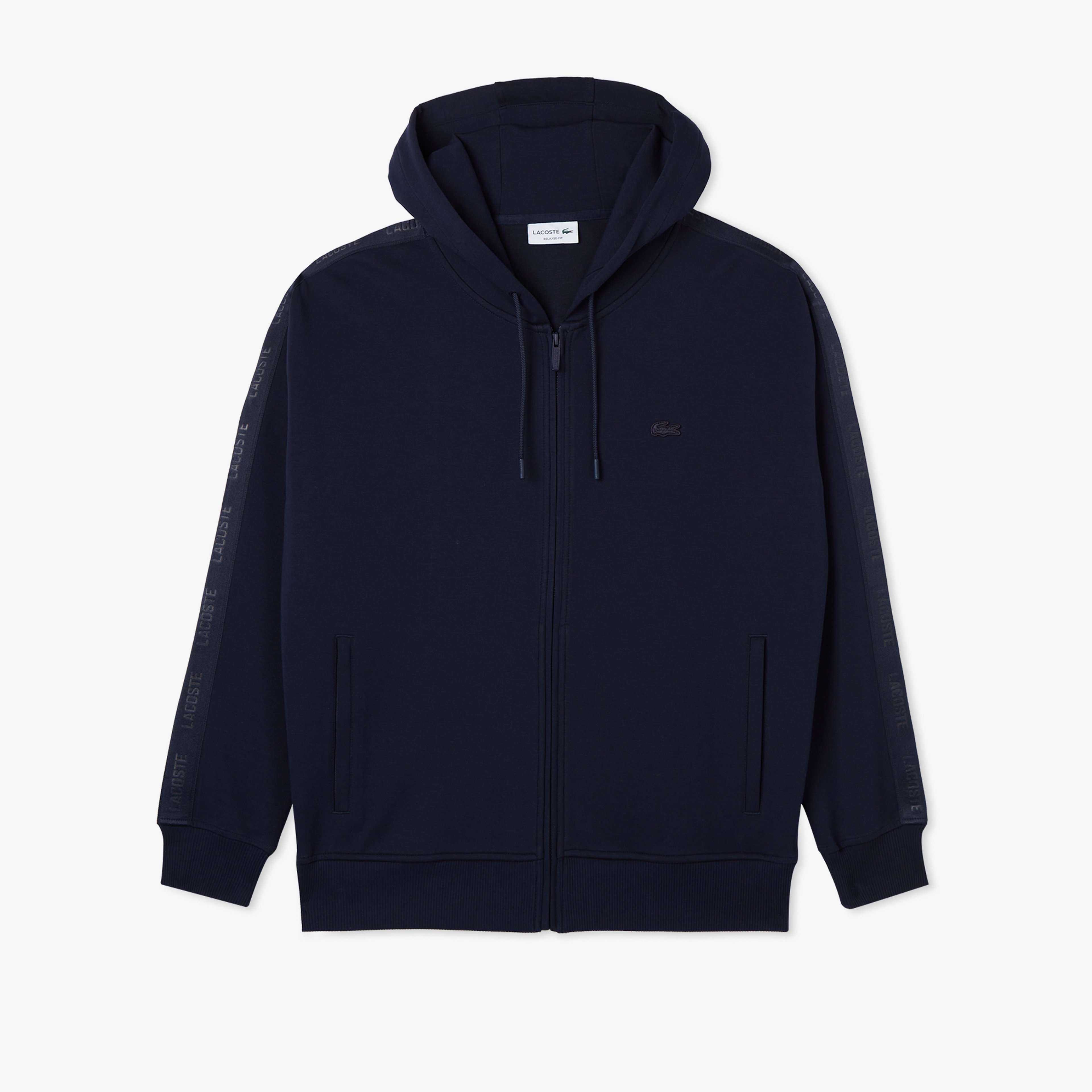 Erkek Relaxed Fit Kapüşonlu Lacivert Sweatshirt