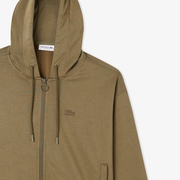 Kadın Relaxed Fit Kapüşonlu Haki Sweatshirt Yeşil