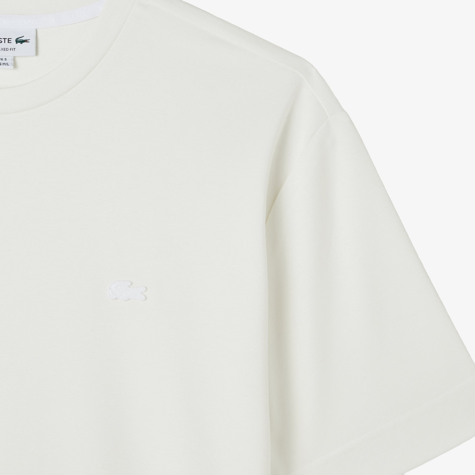 Erkek Oversize Fit Bisiklet Yaka Beyaz T-Shirt