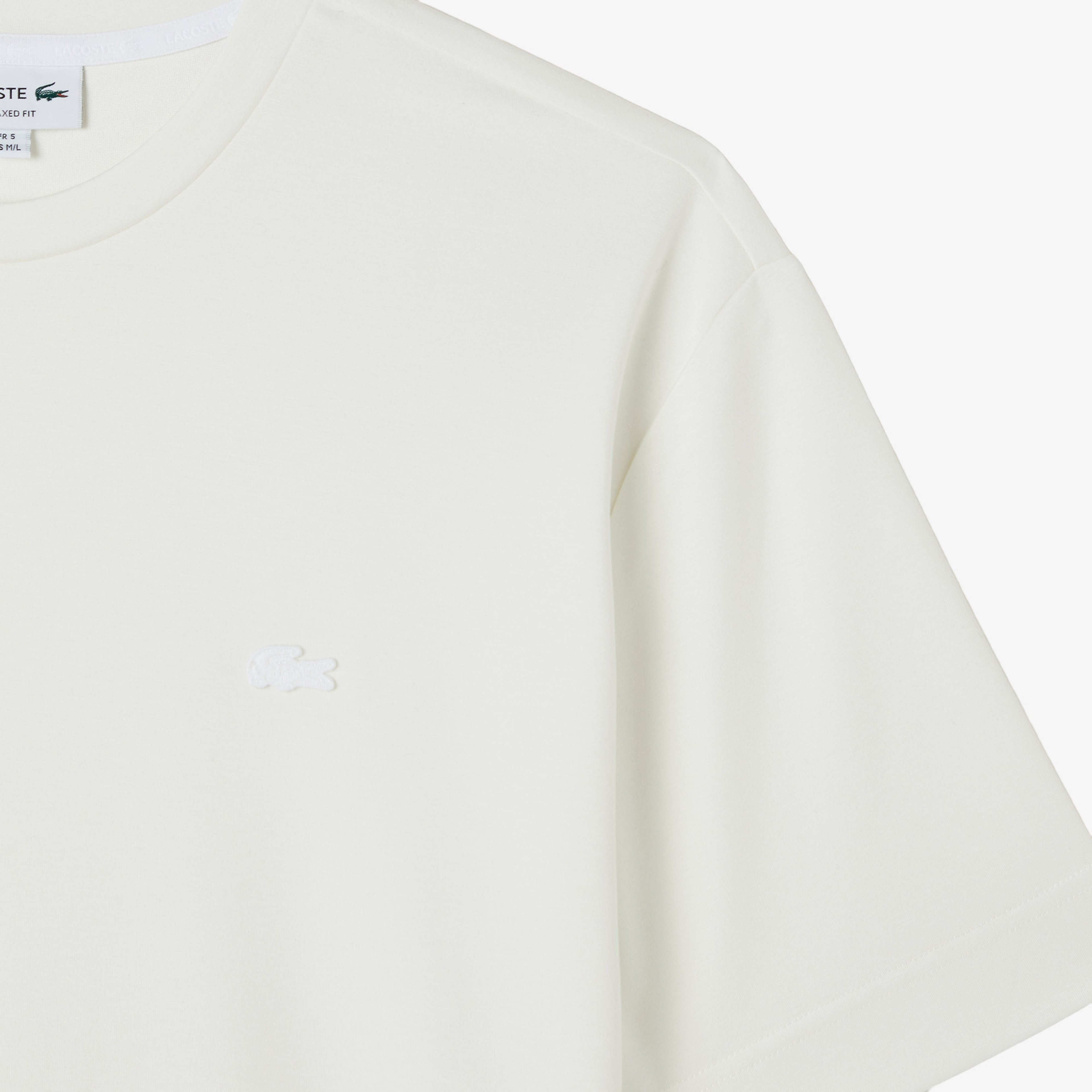 Erkek Oversize Fit Bisiklet Yaka Beyaz T-Shirt Erkek Oversize Fit Bisiklet Yaka Beyaz T-Shirt