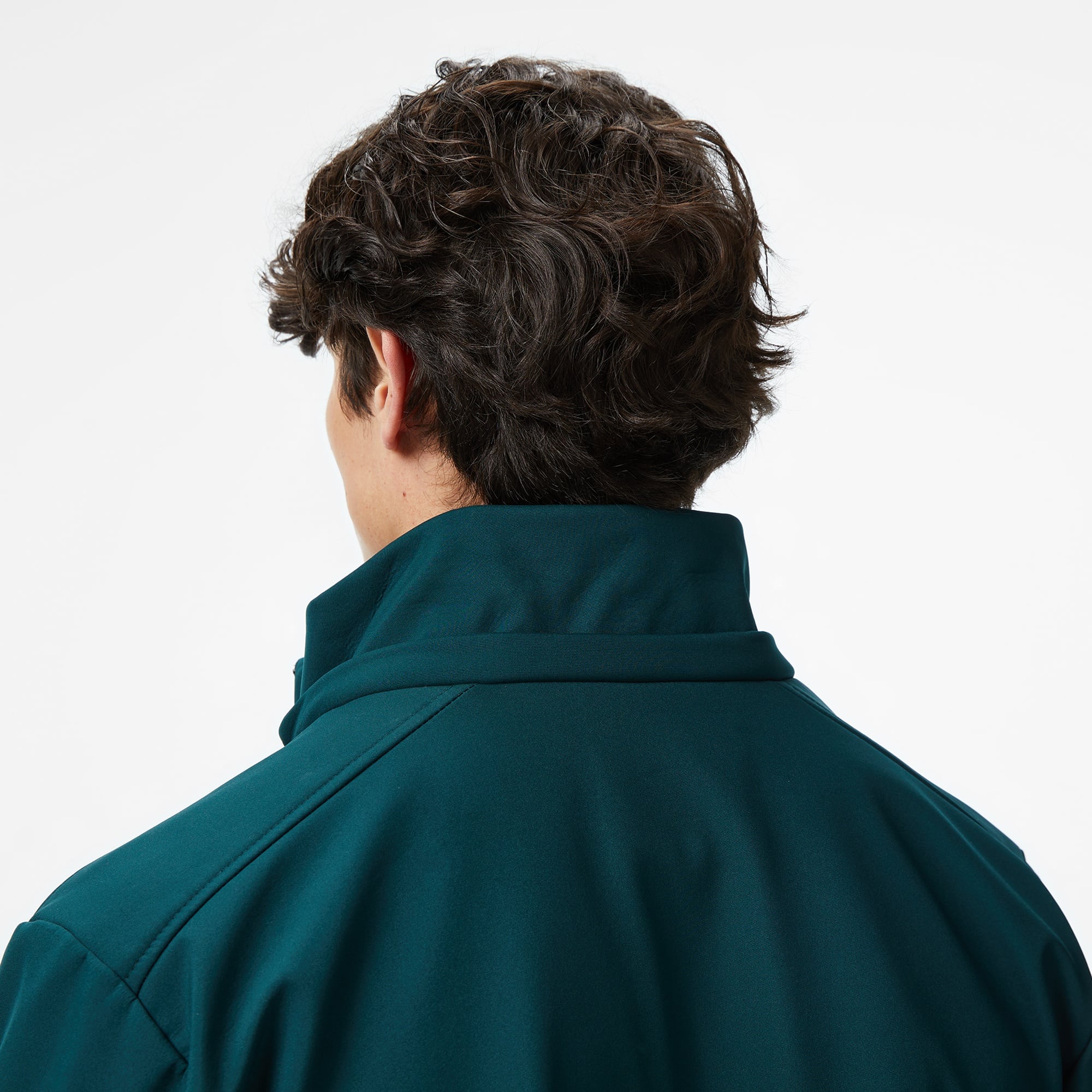 Erkek Kapüşonlu Koyu Yeşil Yağmurluk