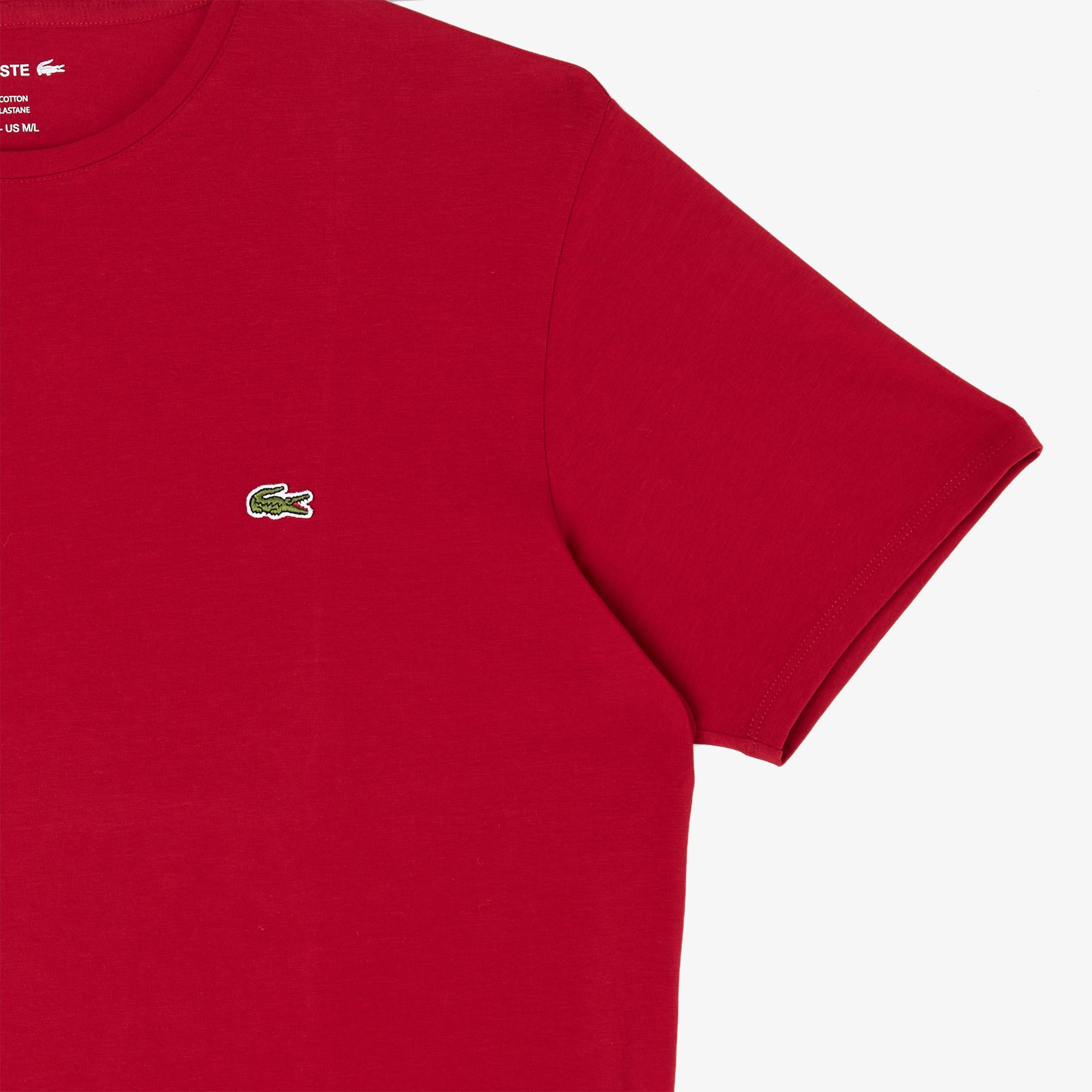 Erkek Slim Fit Bisiklet Yaka Bordo T-Shirt