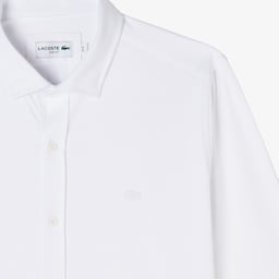 Erkek Slim Fit Beyaz Gömlek Beyaz