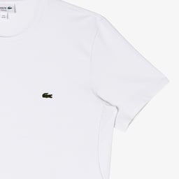 Erkek Slim Fit Bisiklet Yaka Beyaz T-Shirt Beyaz