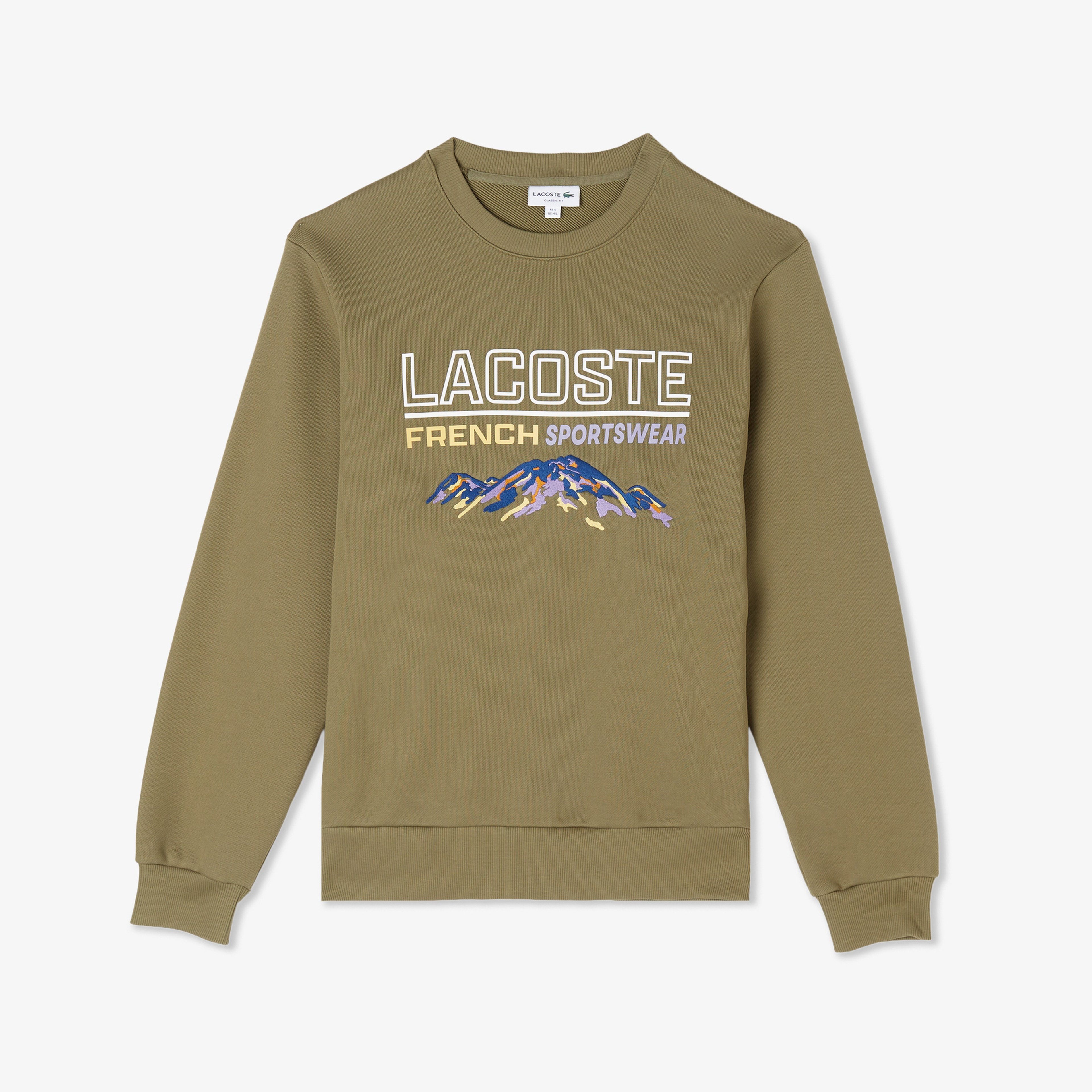 Erkek Classic Fit Bisiklet Yaka Baskılı Haki Sweatshirt Erkek Classic Fit Bisiklet Yaka Baskılı Haki Sweatshirt