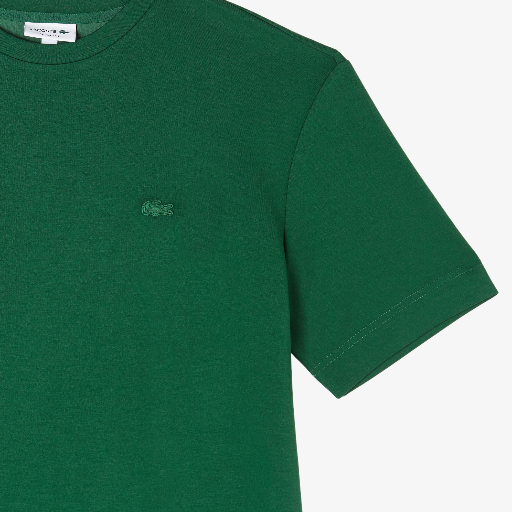 Erkek Oversize Fit Bisiklet Yaka Yeşil T-Shirt