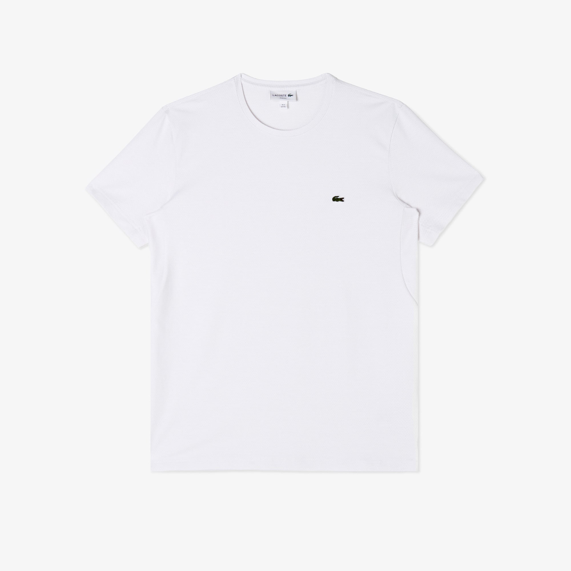 Erkek Slim Fit Bisiklet Yaka Beyaz T-Shirt