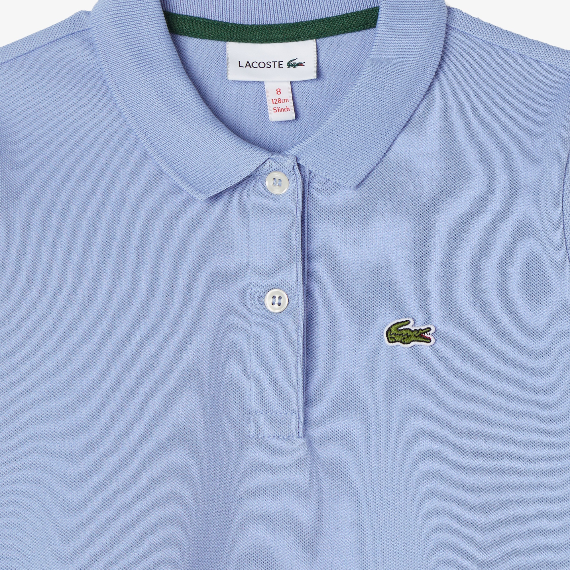 Çocuk Uzun Kollu Polo Yaka Mavi Elbise