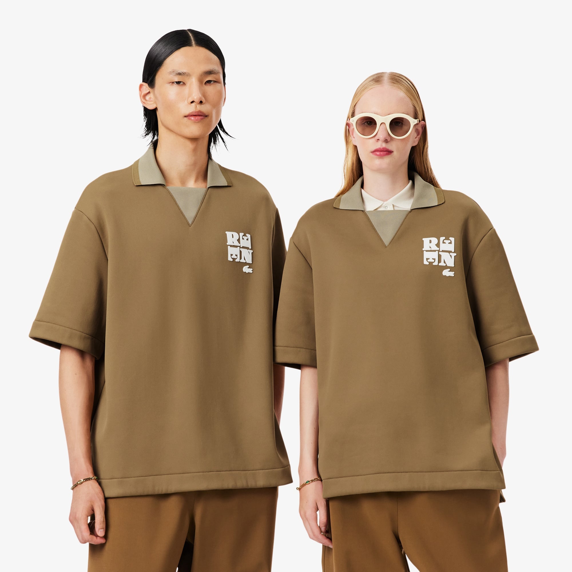 FW25 RUNWAY Unisex Oversize Fit Kahverengi Polo