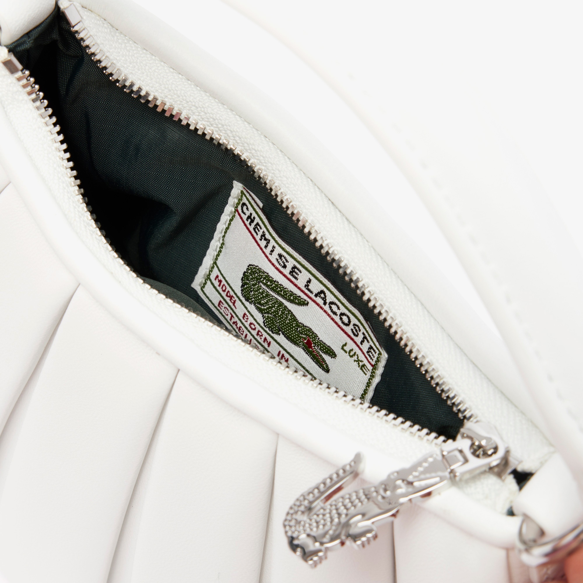 FW25 RUNWAY Mini Lenglen Kadın Beyaz Omuz Çantası