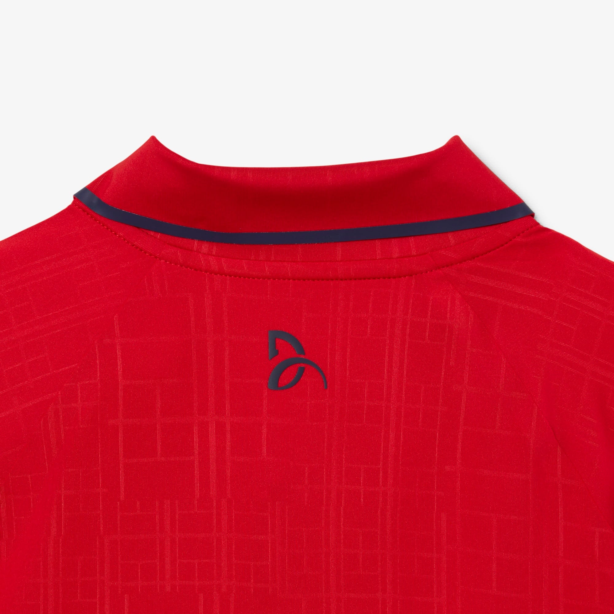 Tennis x Novak Djokovic Erkek Slim Fit Desenli Kırmızı Polo