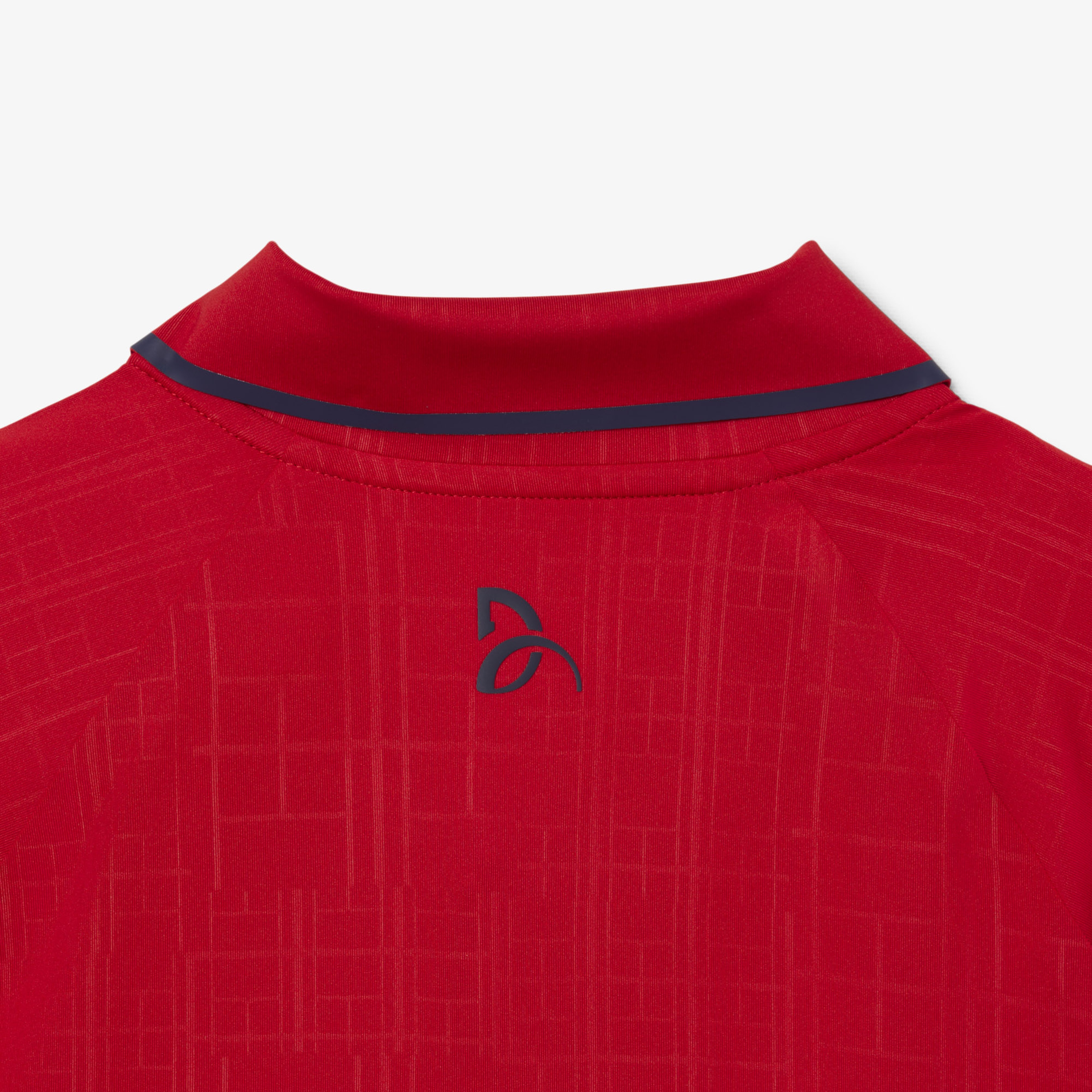 Tennis x Novak Djokovic Erkek Slim Fit  Desenli Kırmızı Polo