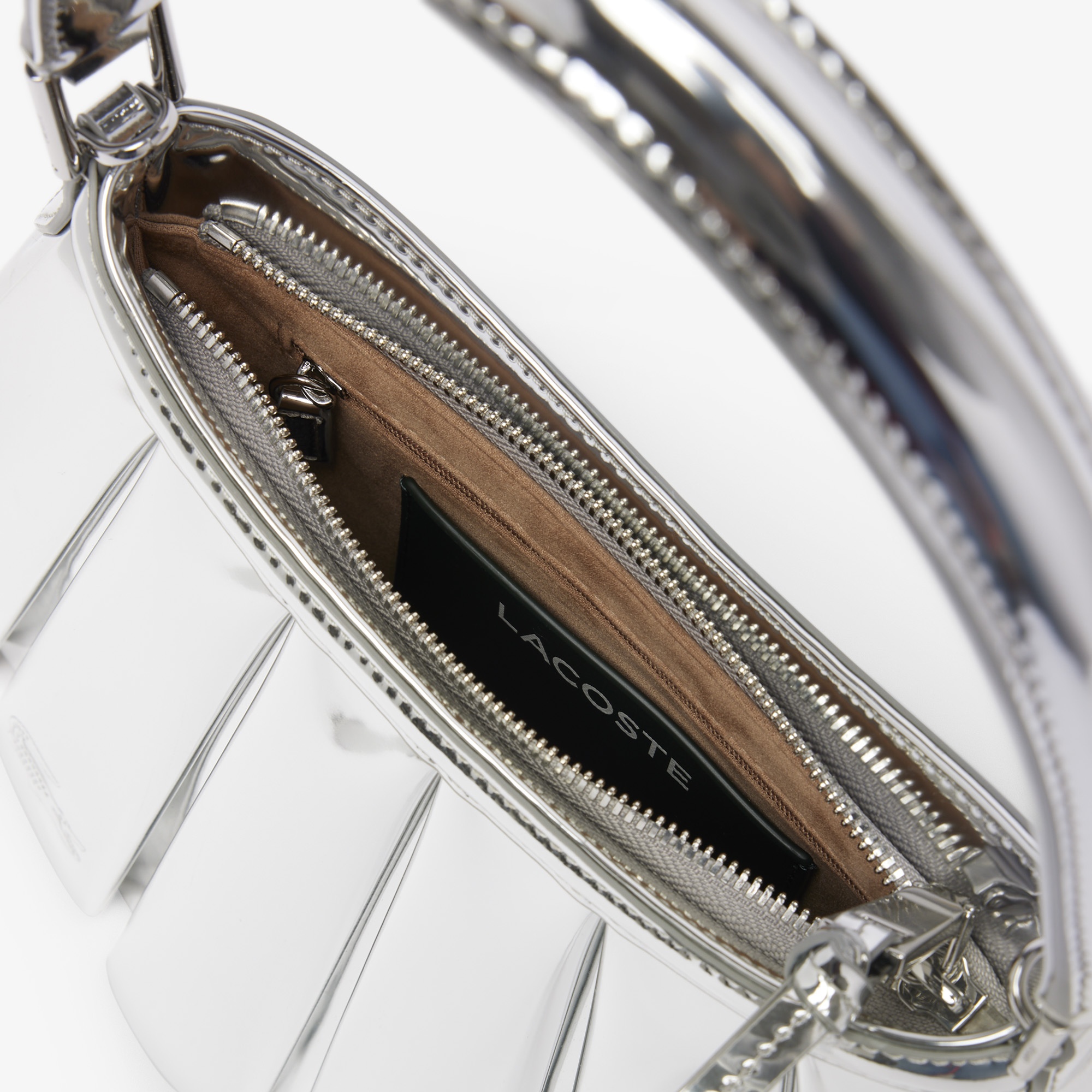 FW25 RUNWAY Small Lenglen Kadın Gri Omuz Çantası