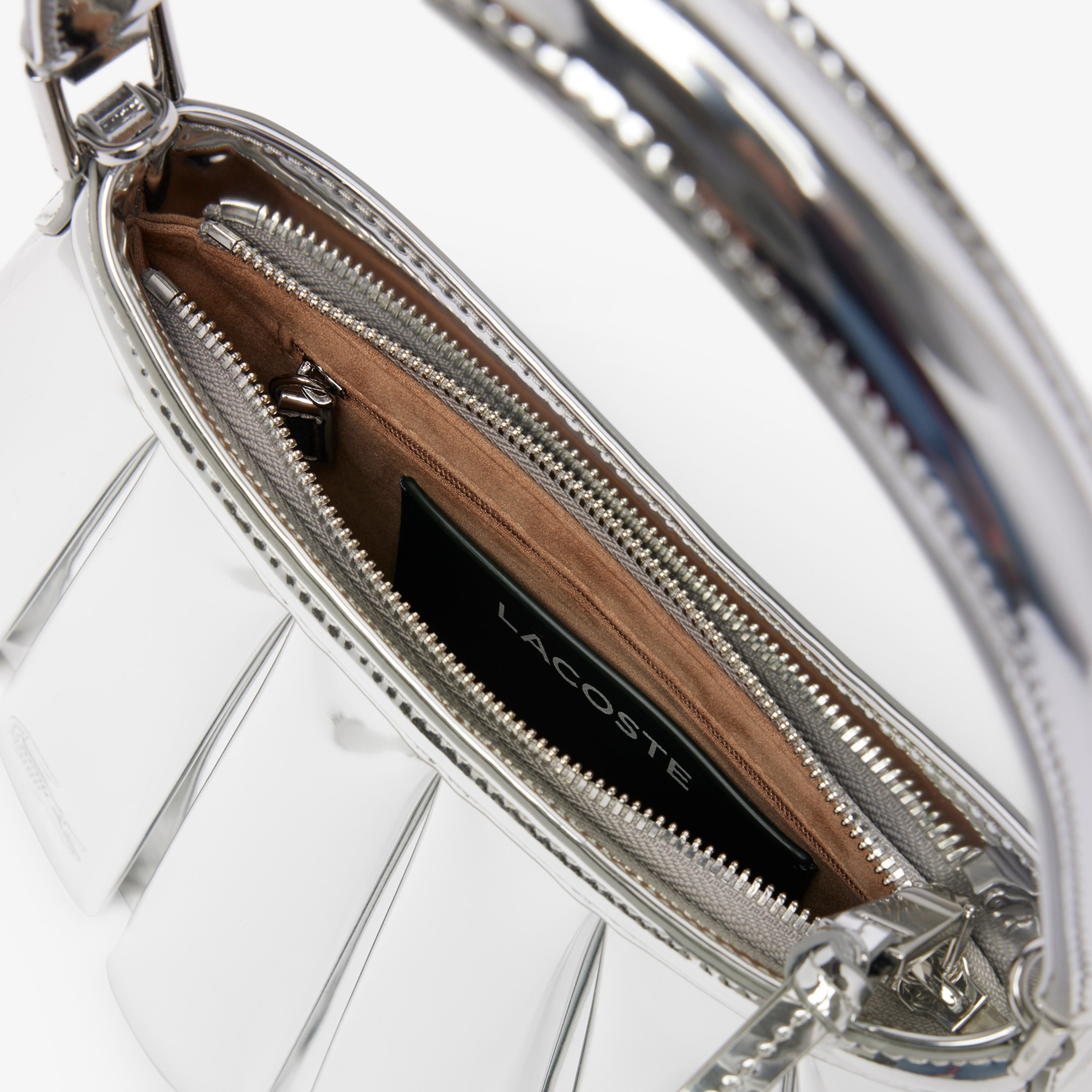 FW25 RUNWAY Small Lenglen Kadın Gri Omuz Çantası