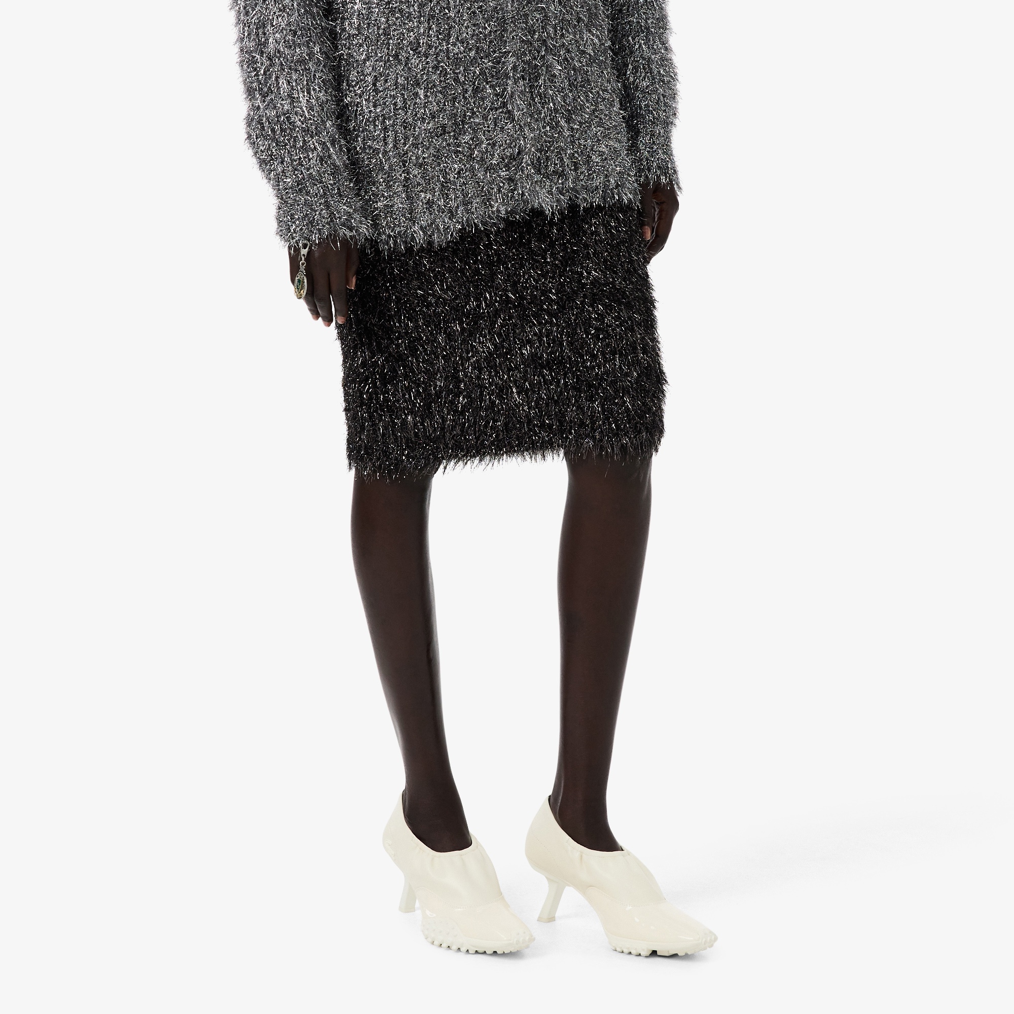 FW25 RUNWAY Kadın Siyah Etek