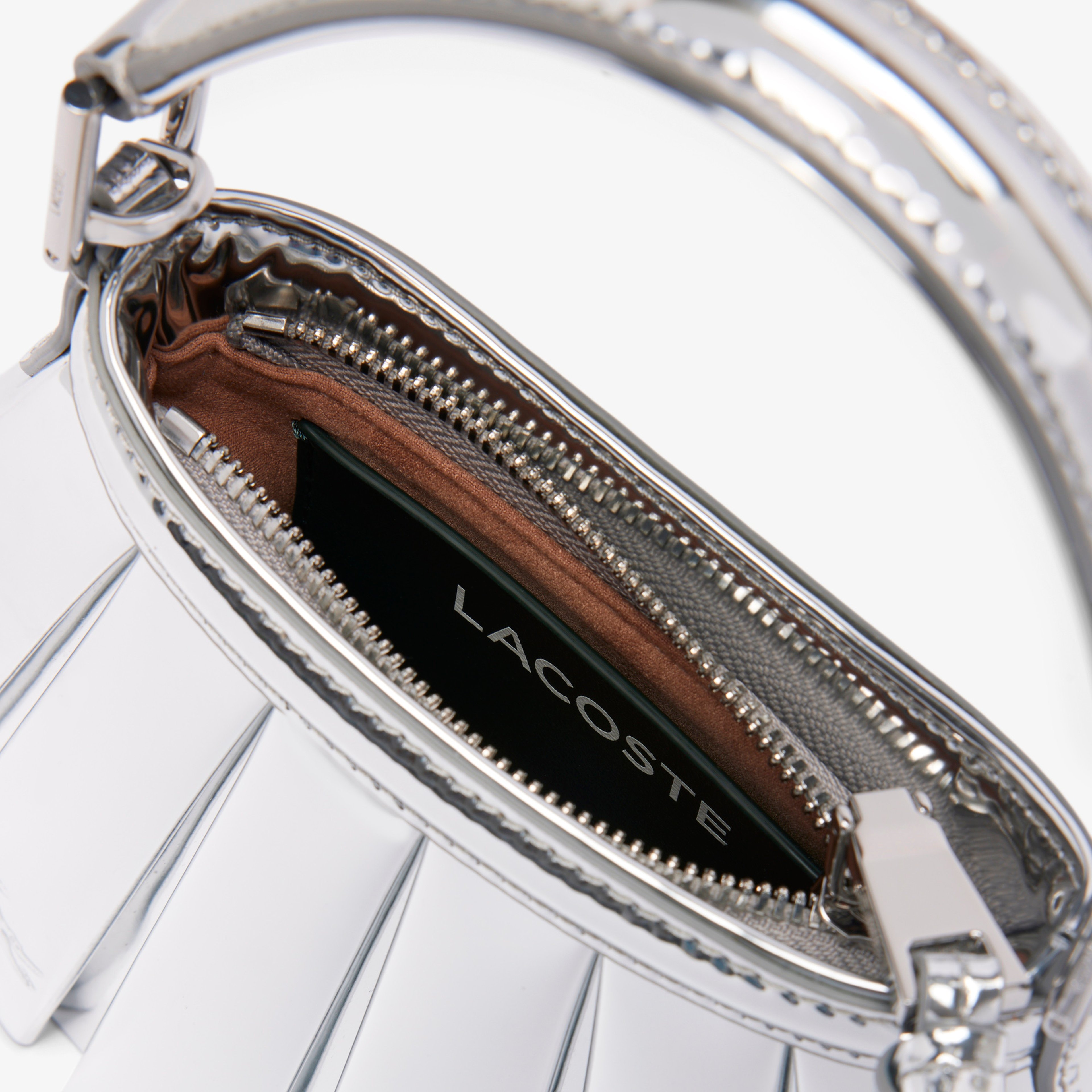 FW25 RUNWAY Mini Lenglen Kadın Gri Omuz Çantası