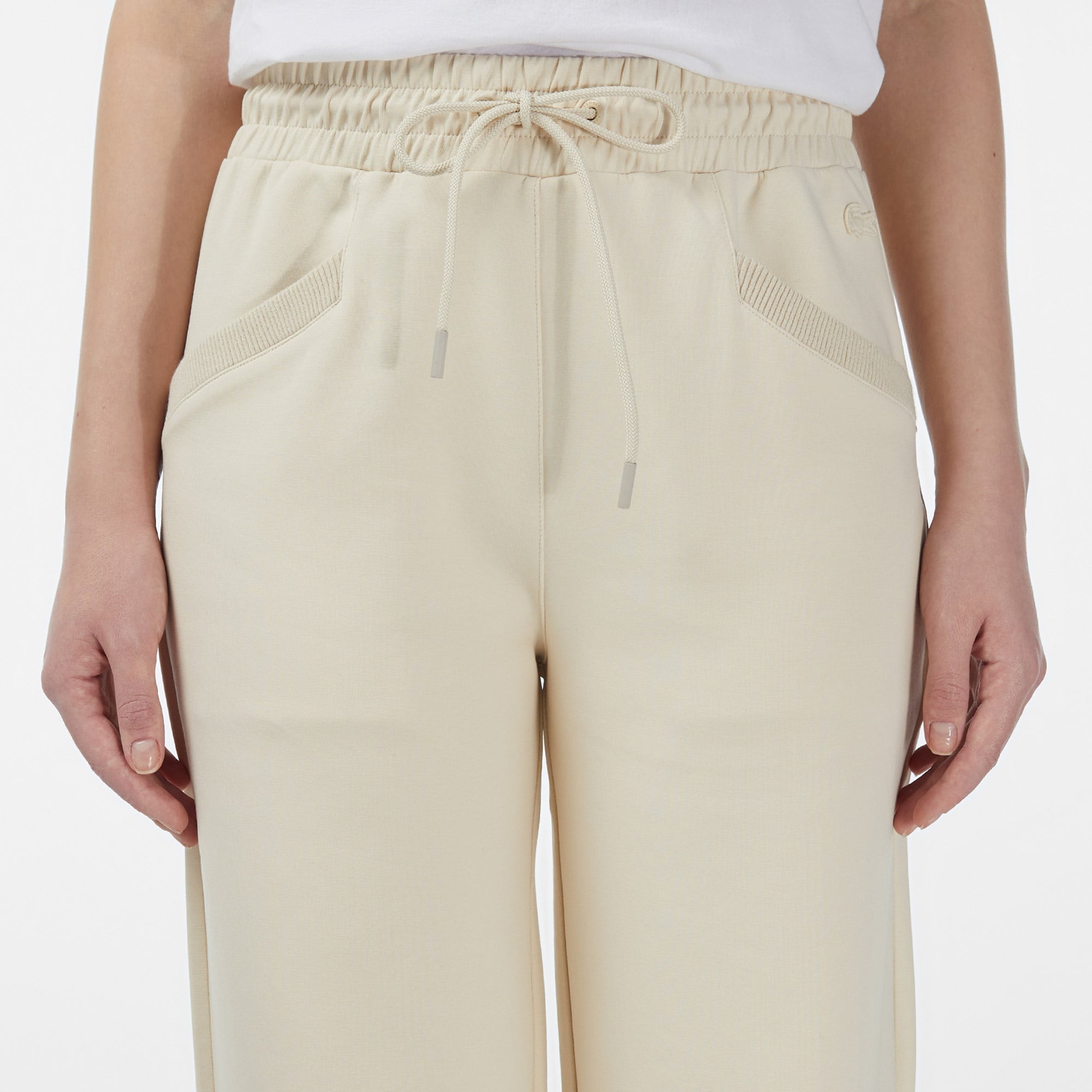 Kadın Straight Fit Krem Eşofman Altı