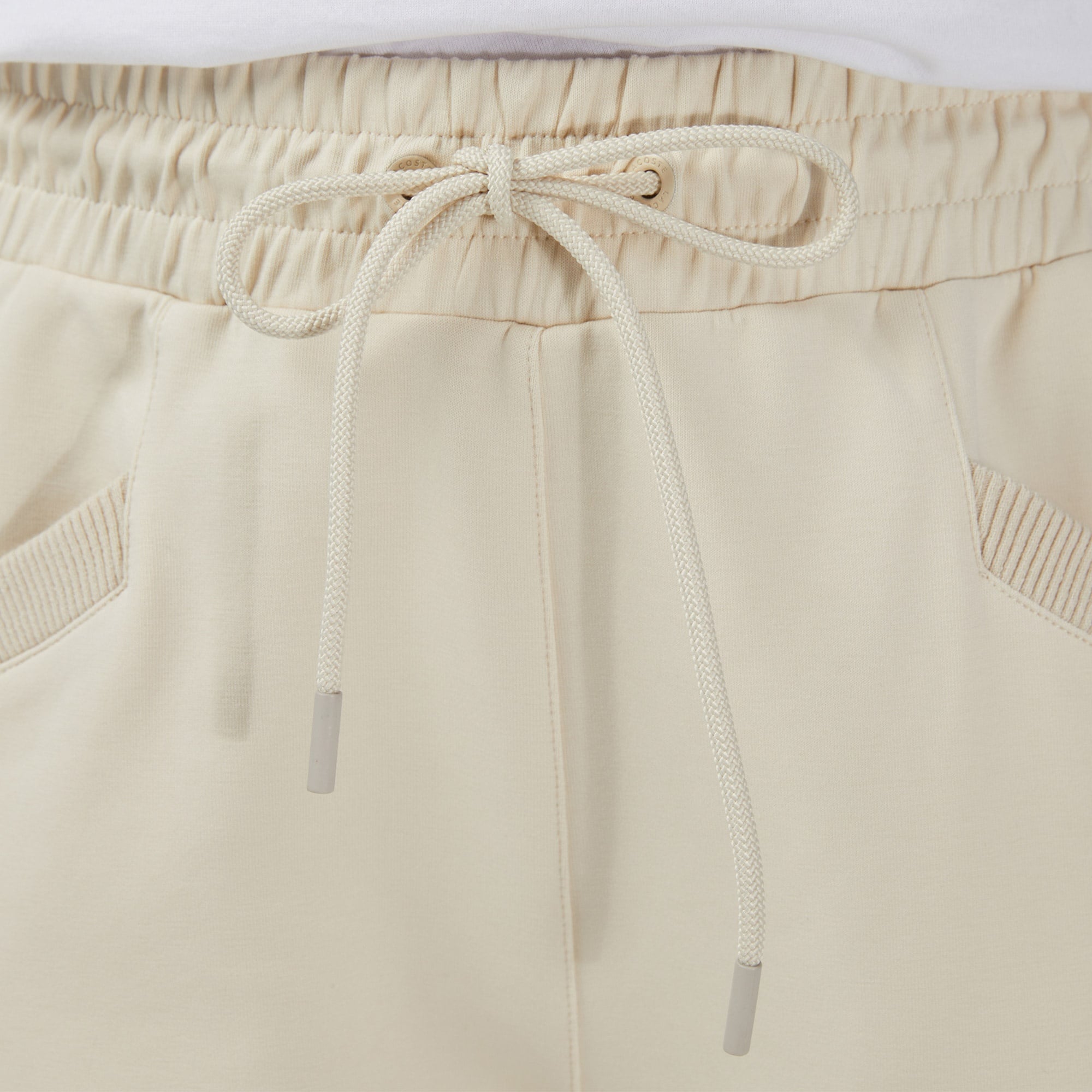 Kadın Straight Fit Krem Eşofman Altı