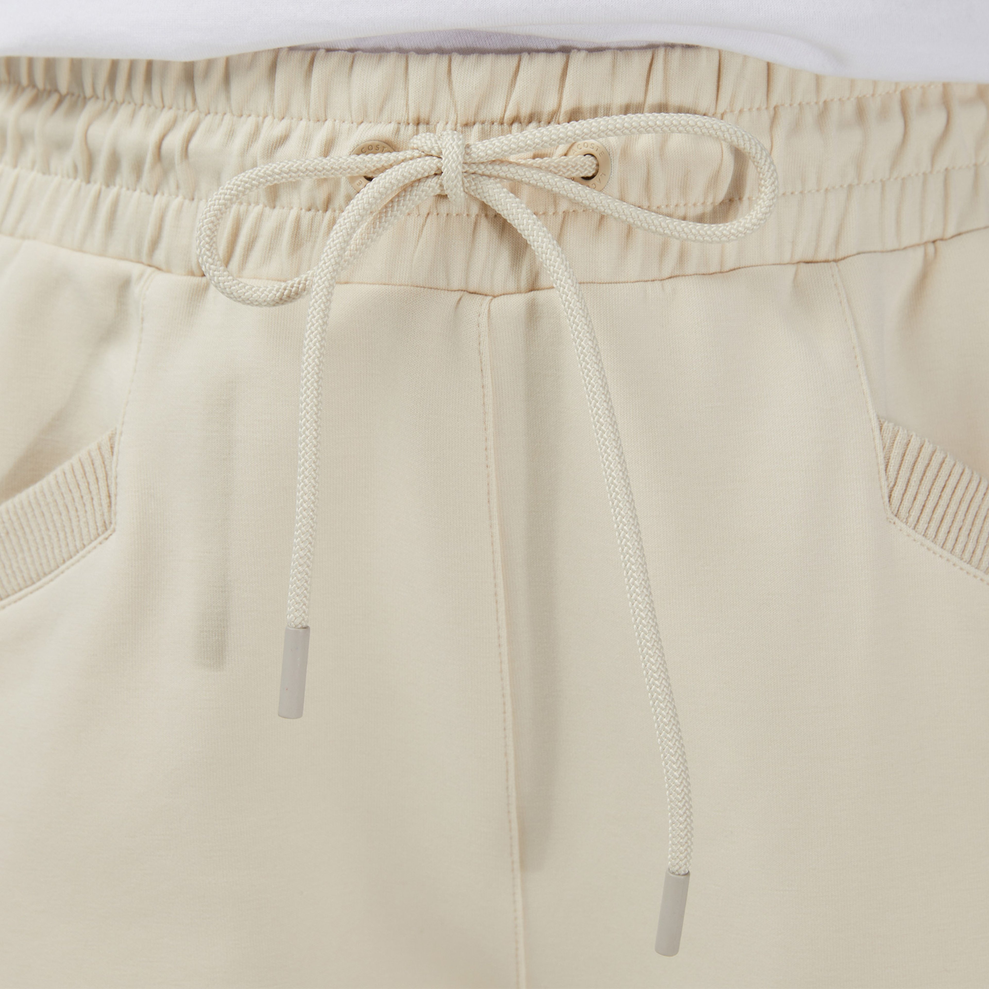 Kadın Straight Fit Krem Eşofman Altı