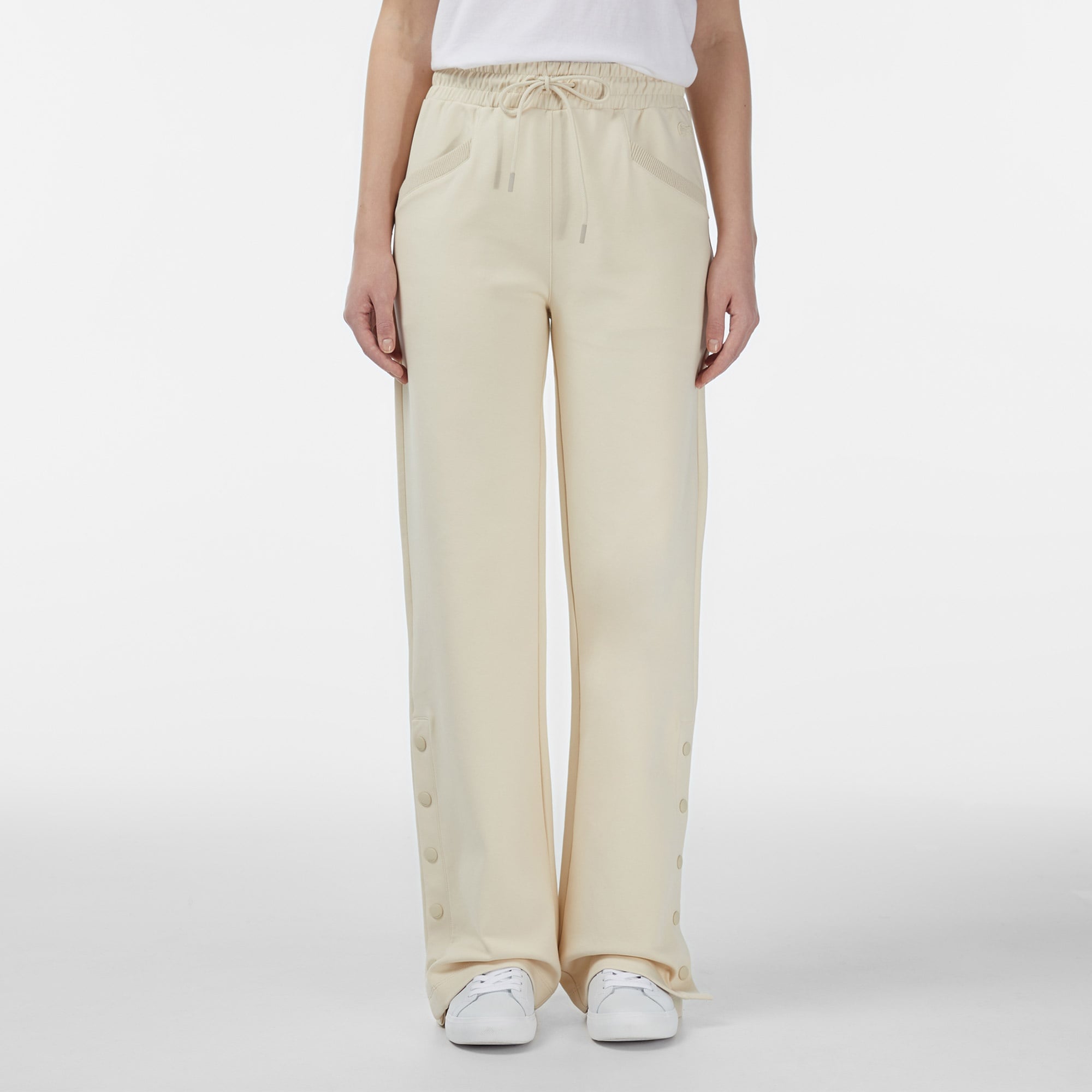 Kadın Straight Fit Krem Eşofman Altı