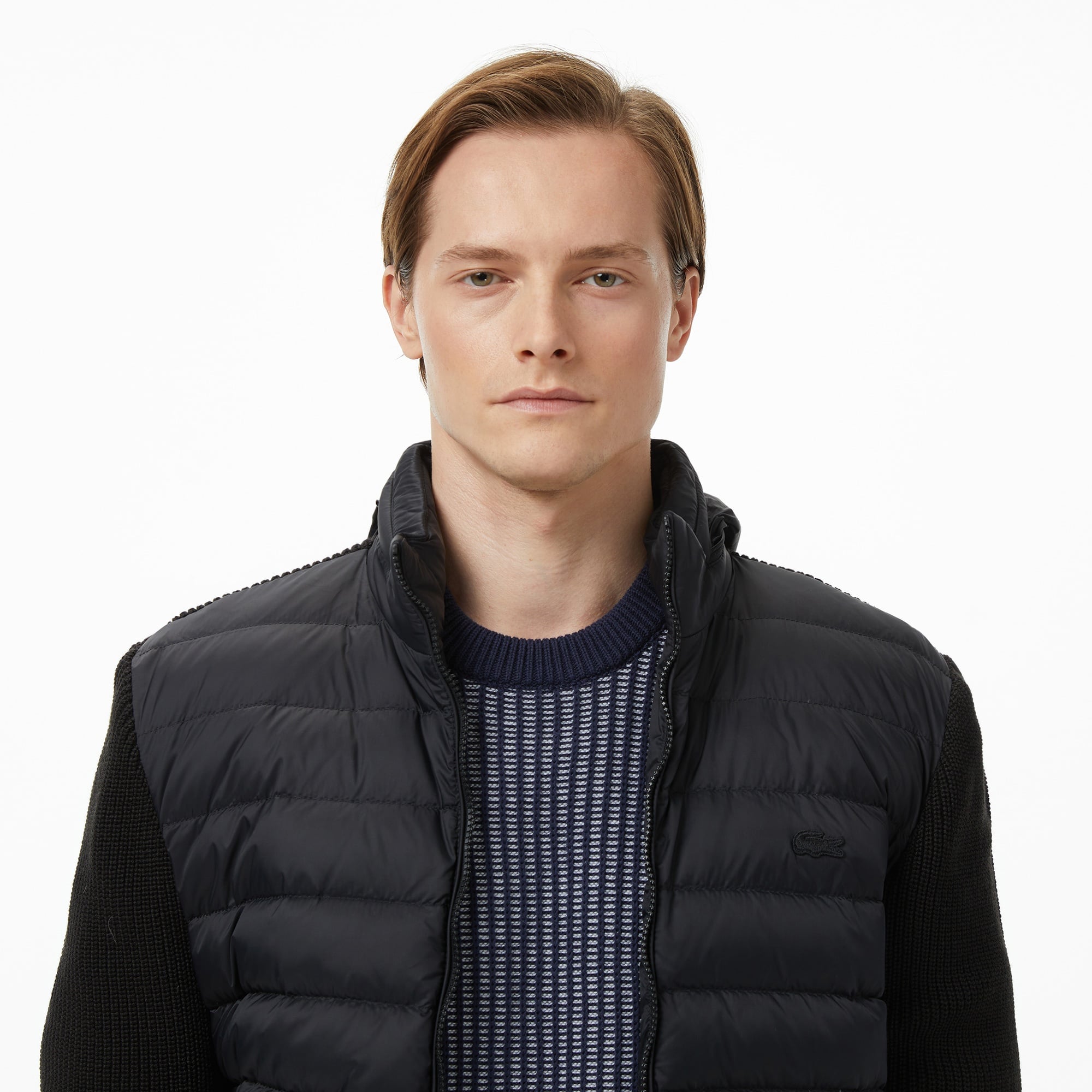 Erkek Regular Fit Kapüşonlu Siyah Mont