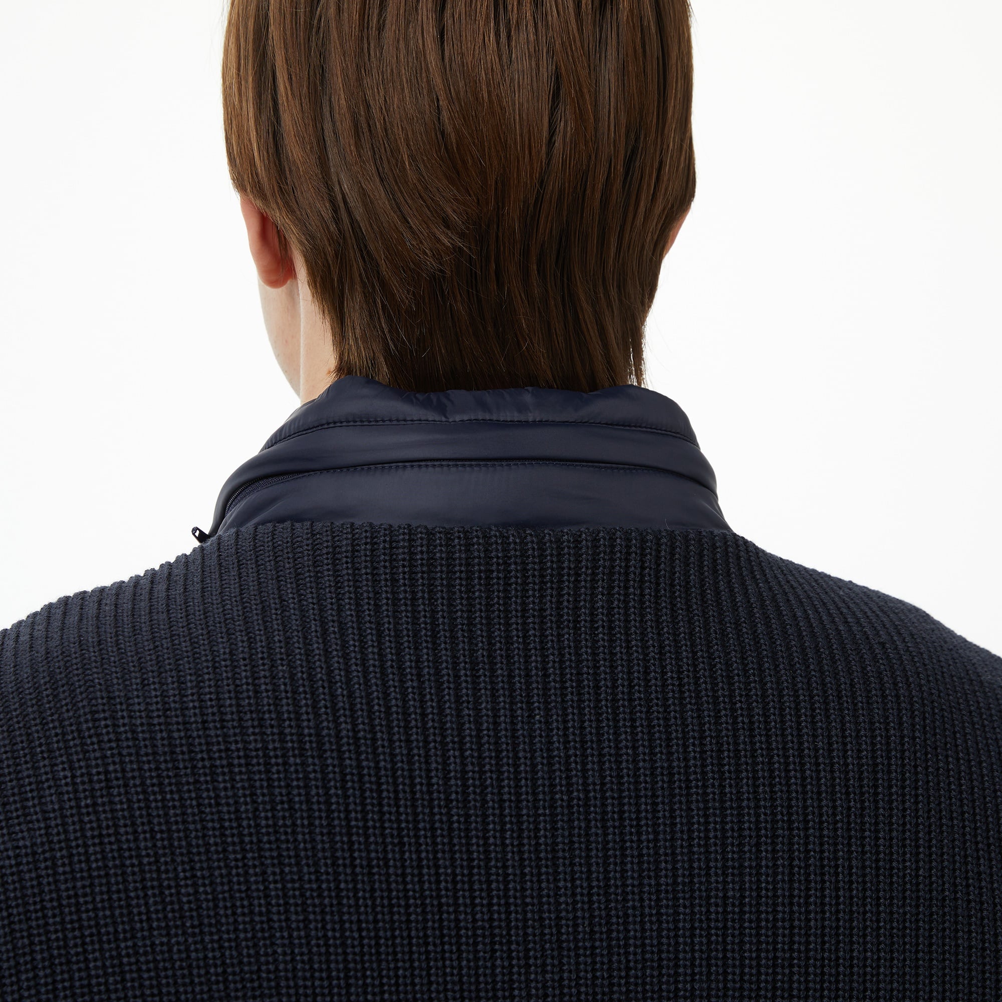 Erkek Regular Fit Kapüşonlu Lacivert Mont