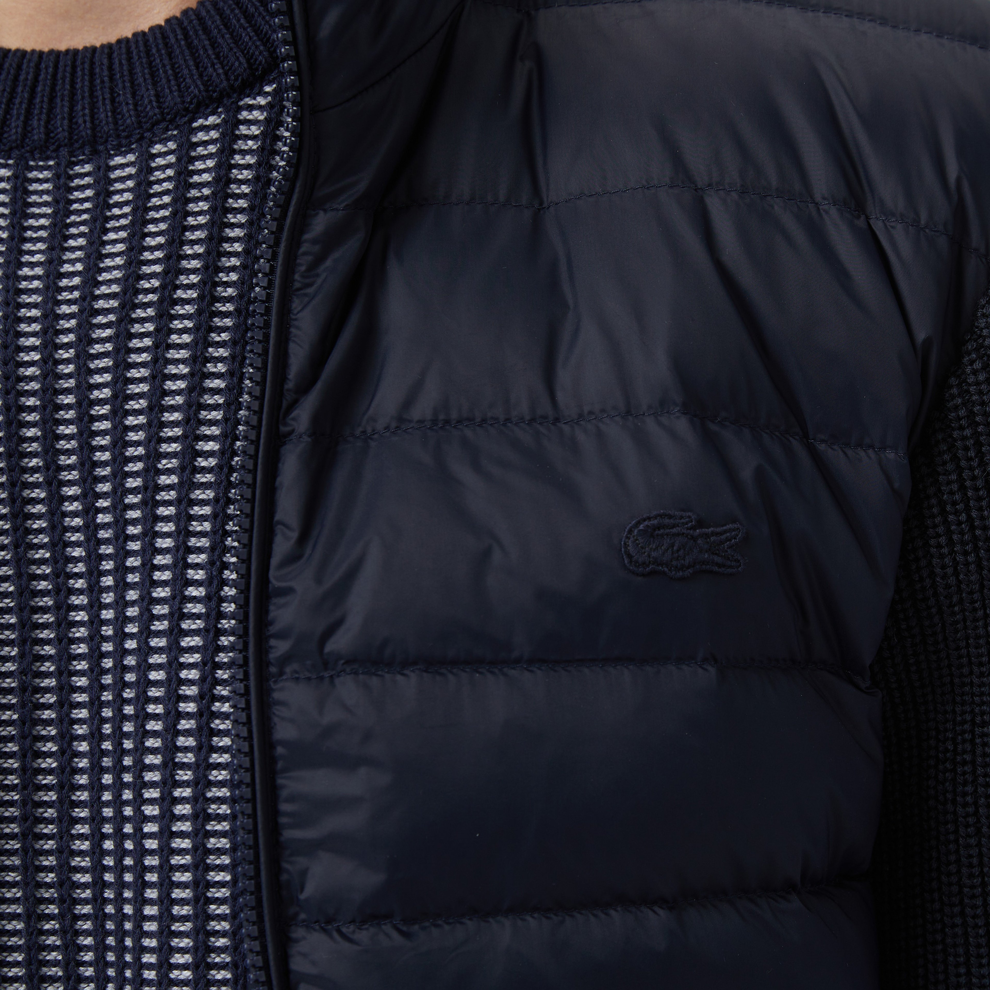 Erkek Regular Fit Kapüşonlu Lacivert Mont