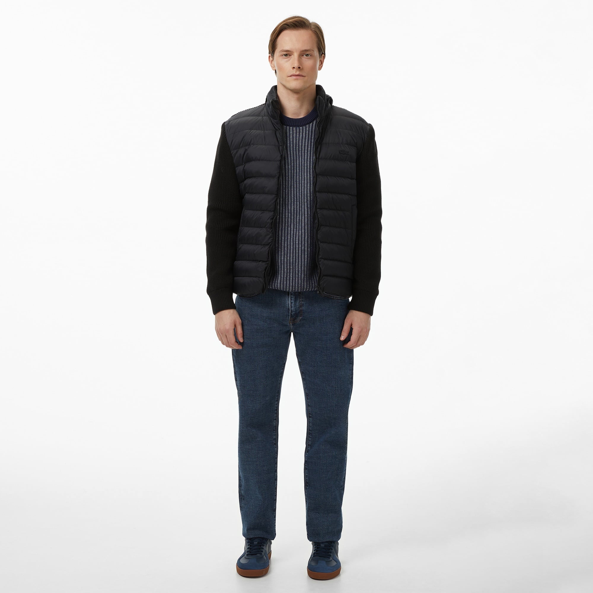 Erkek Regular Fit Kapüşonlu Siyah Mont